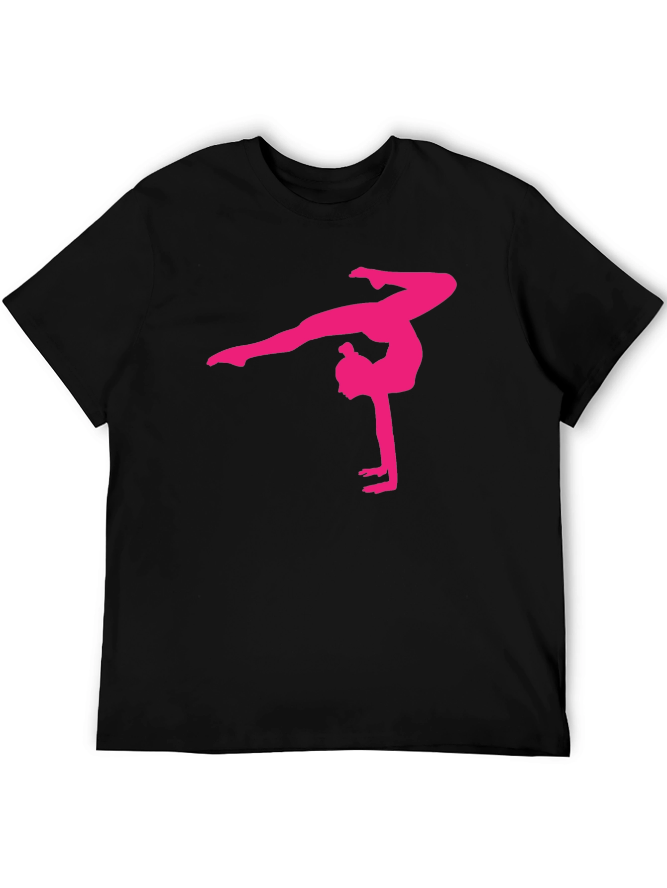 Gymnast Silhouette Graphic Tee - Stylish Comfort