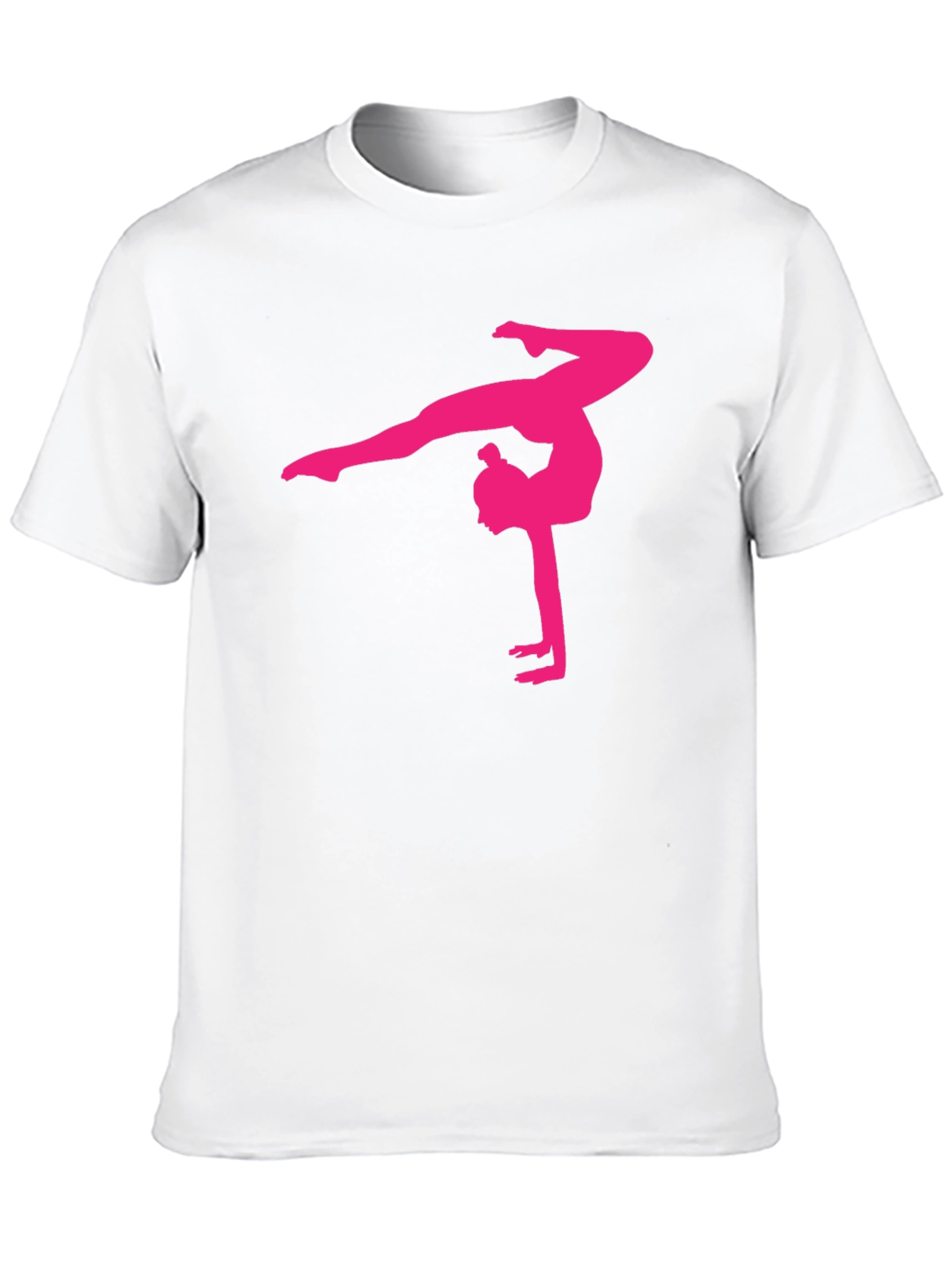 Gymnast Silhouette Graphic Tee - Stylish Comfort
