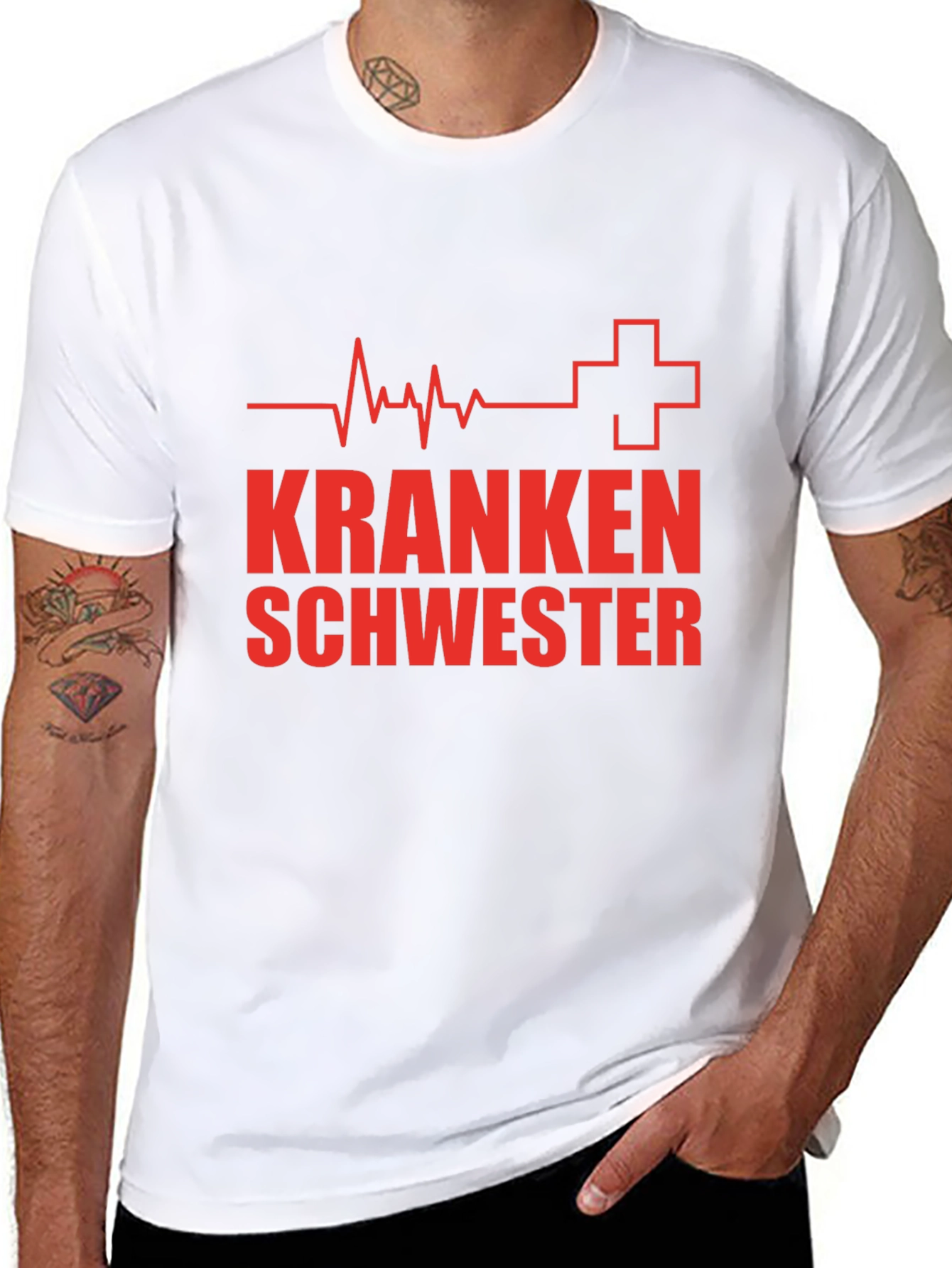 Krankenschwester Black T-Shirt Nurse Gift