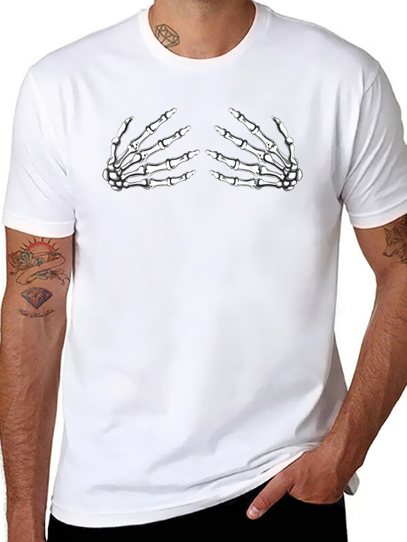 Skeleton Hand T-Shirt - Halloween Graphic Tee