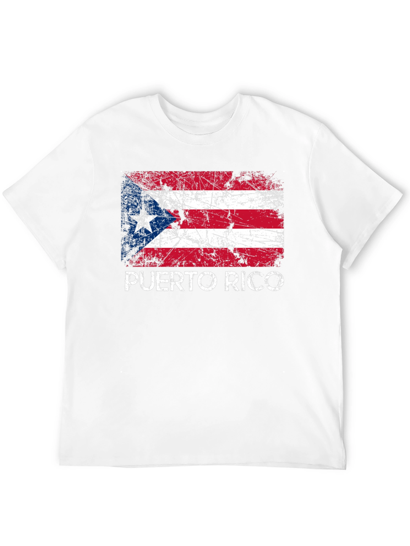 Puerto Rico Flag T-Shirt - Distressed Graphic Tee