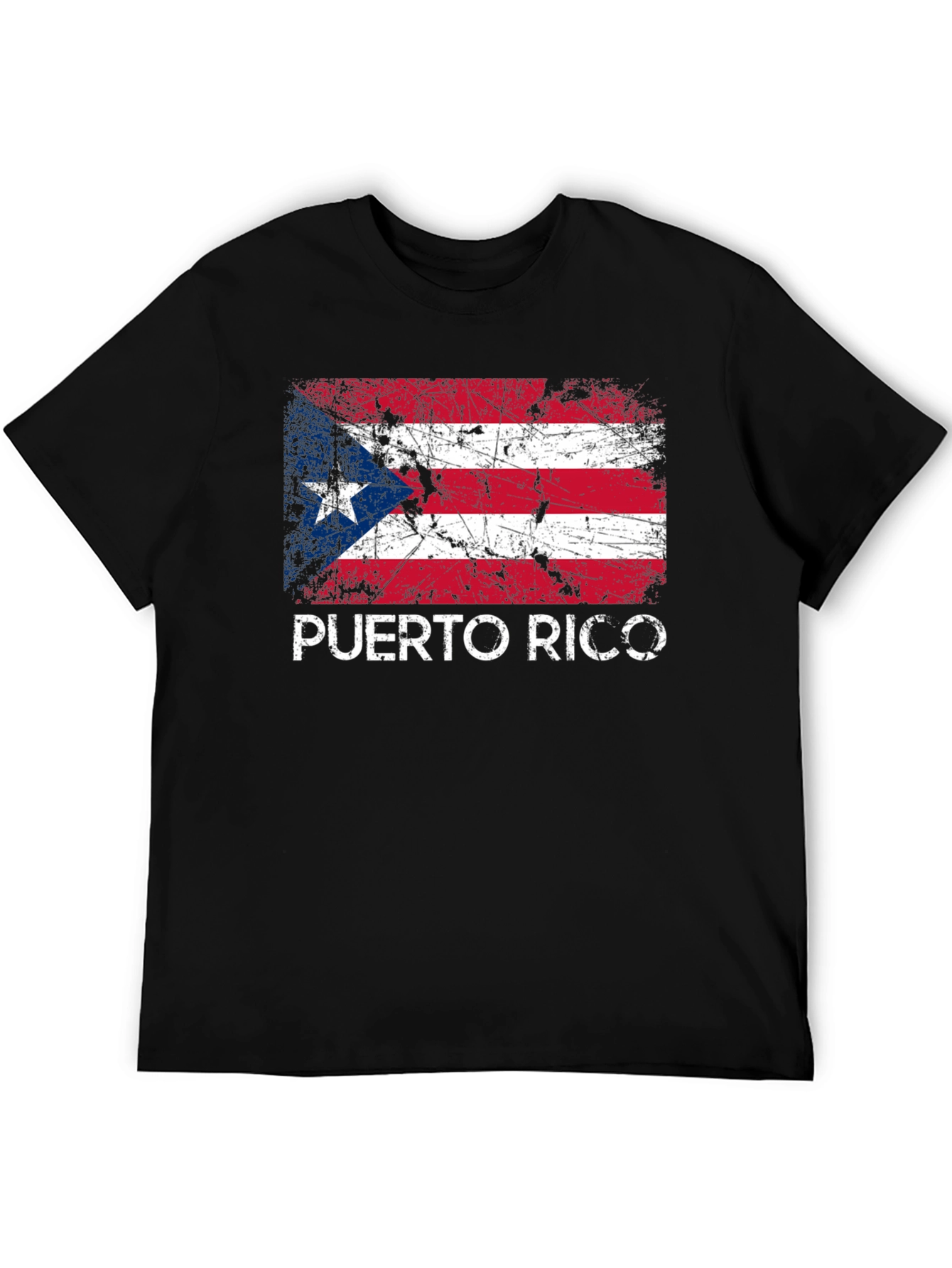 Puerto Rico Flag T-Shirt - Distressed Graphic Tee