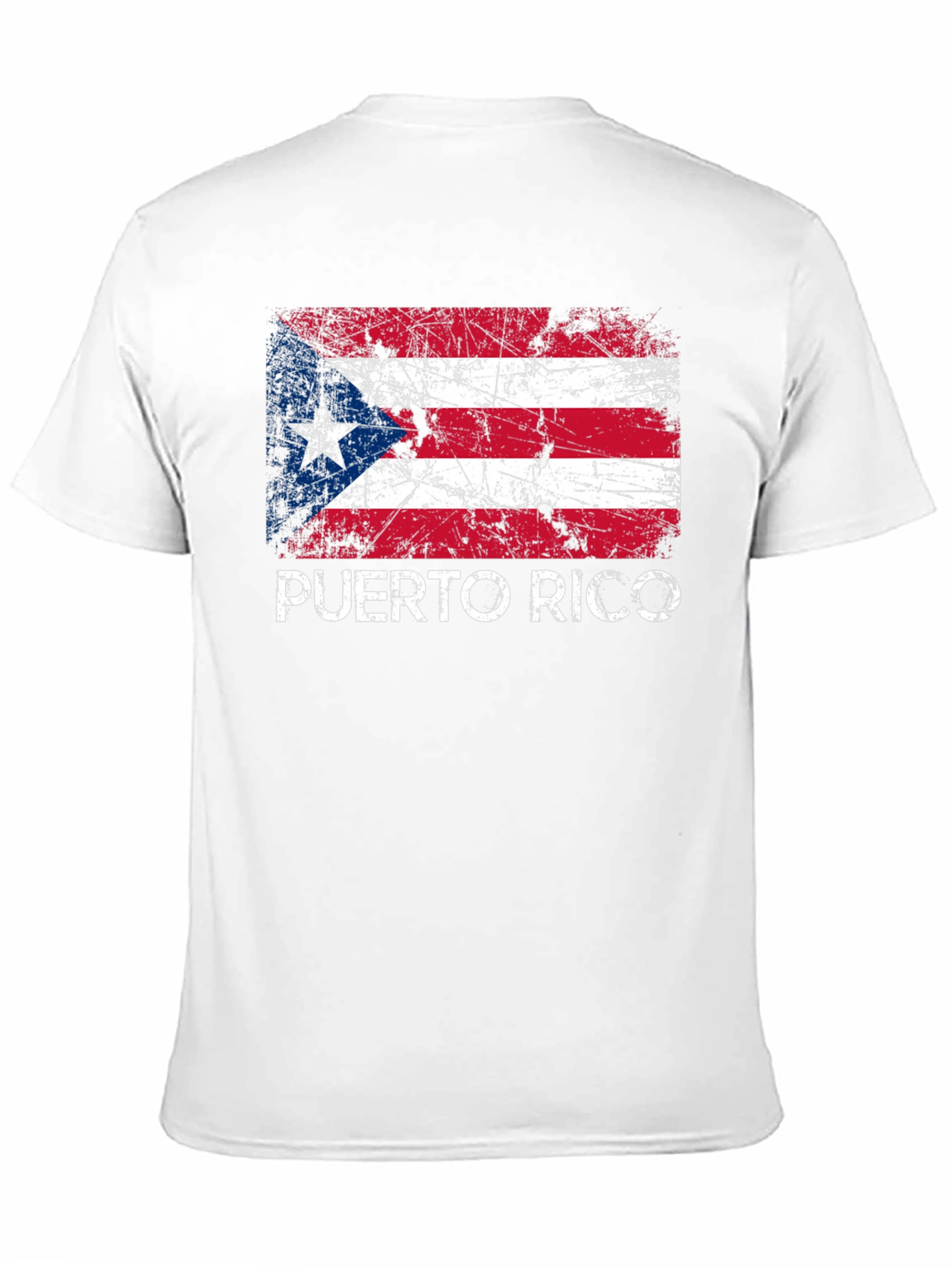 Puerto Rico Flag T-Shirt - Distressed Graphic Tee