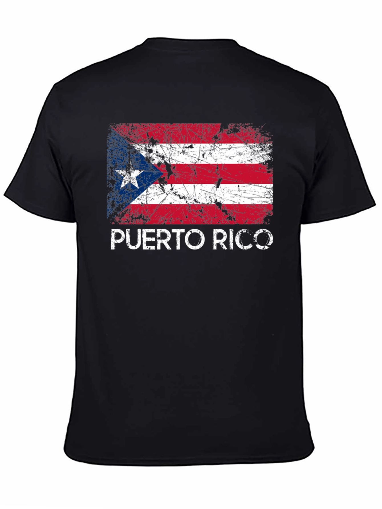 Puerto Rico Flag T-Shirt - Distressed Graphic Tee
