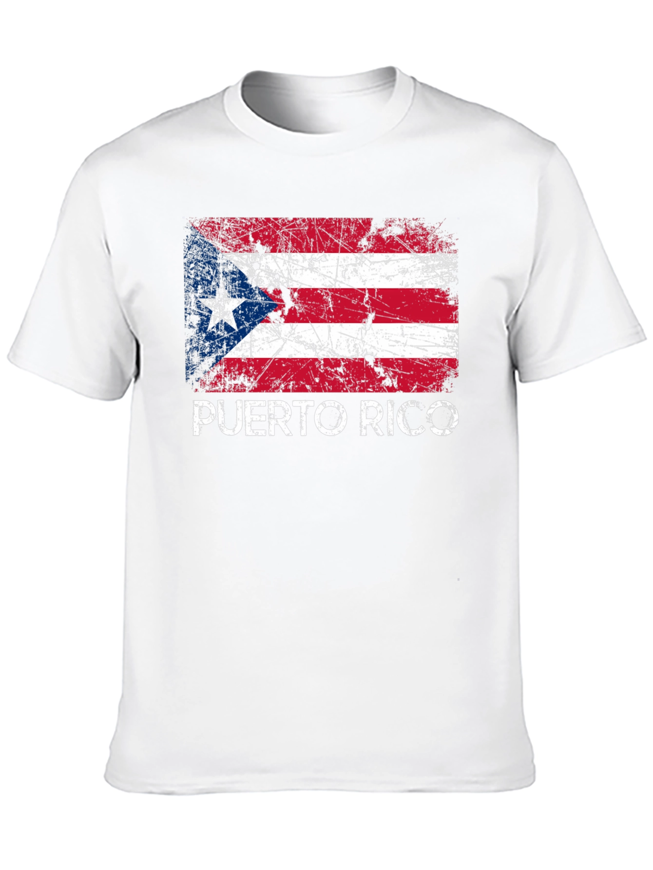 Puerto Rico Flag T-Shirt - Distressed Graphic Tee