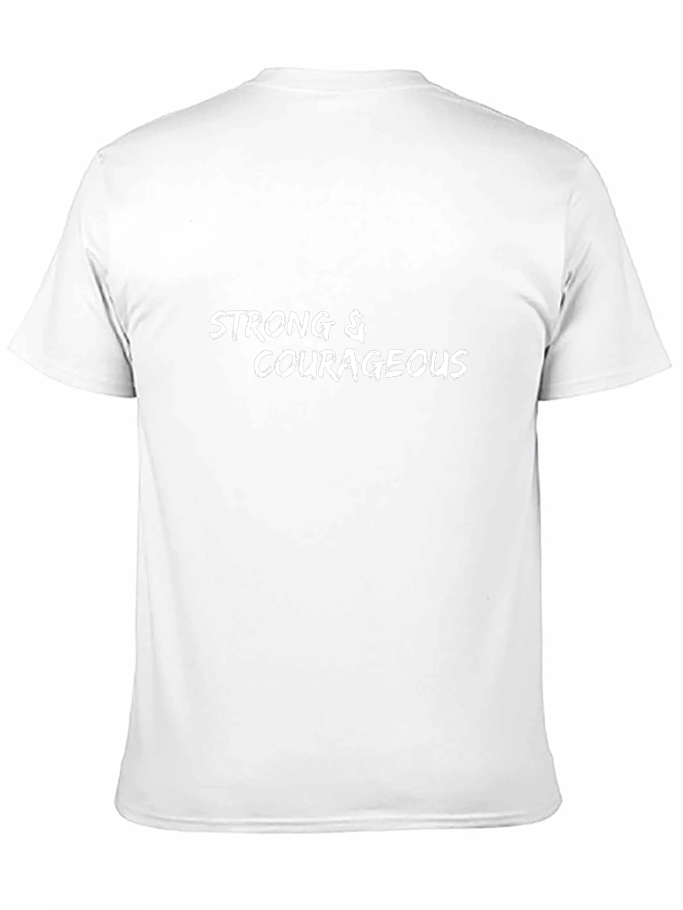 Strong & Courageous Black T-Shirt