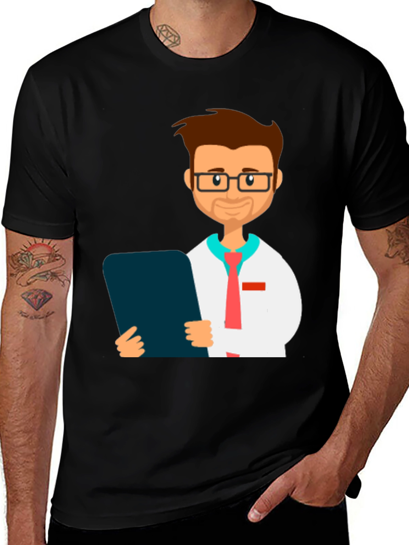 Cartoon Doctor Graphic Tee