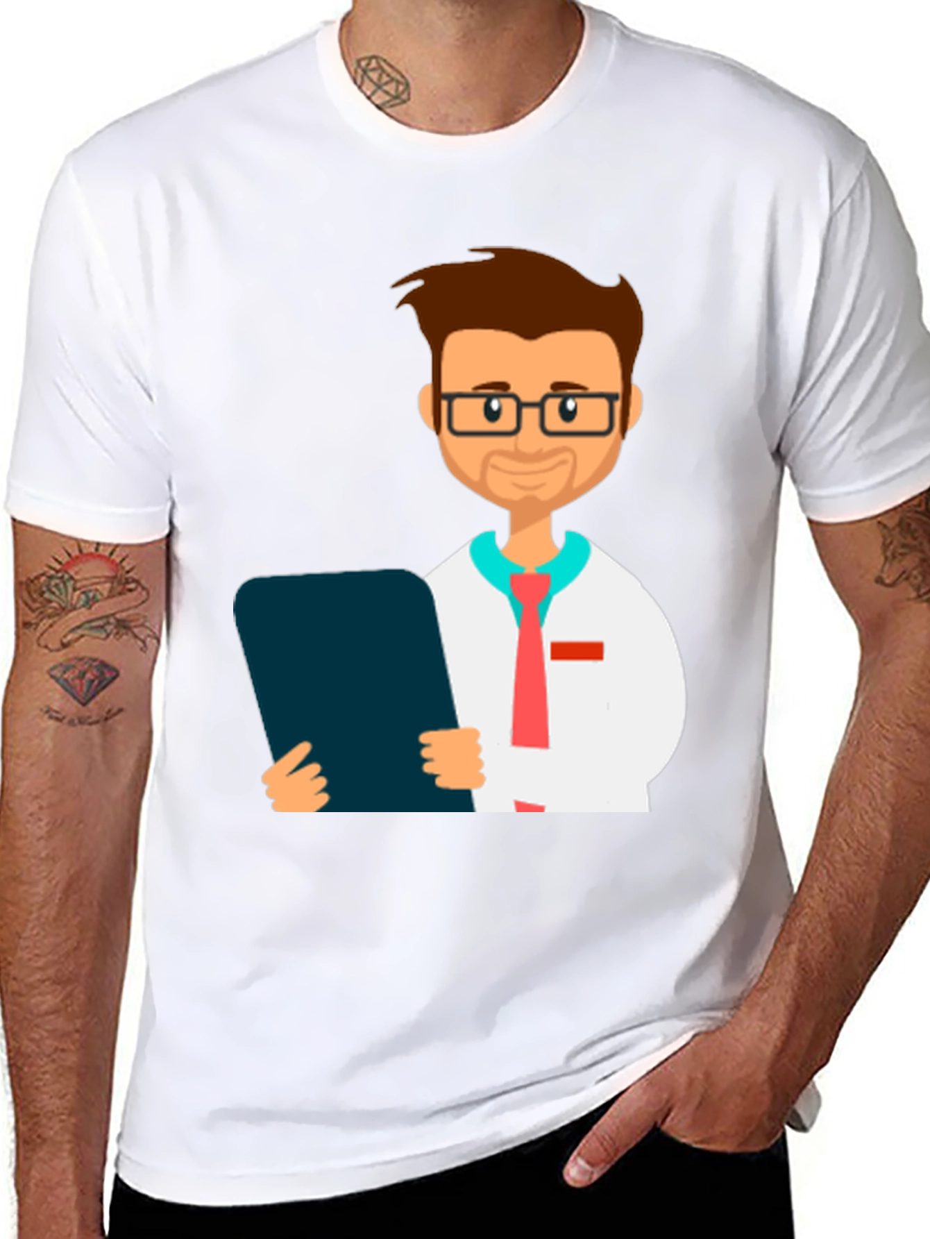 Cartoon Doctor Graphic Tee