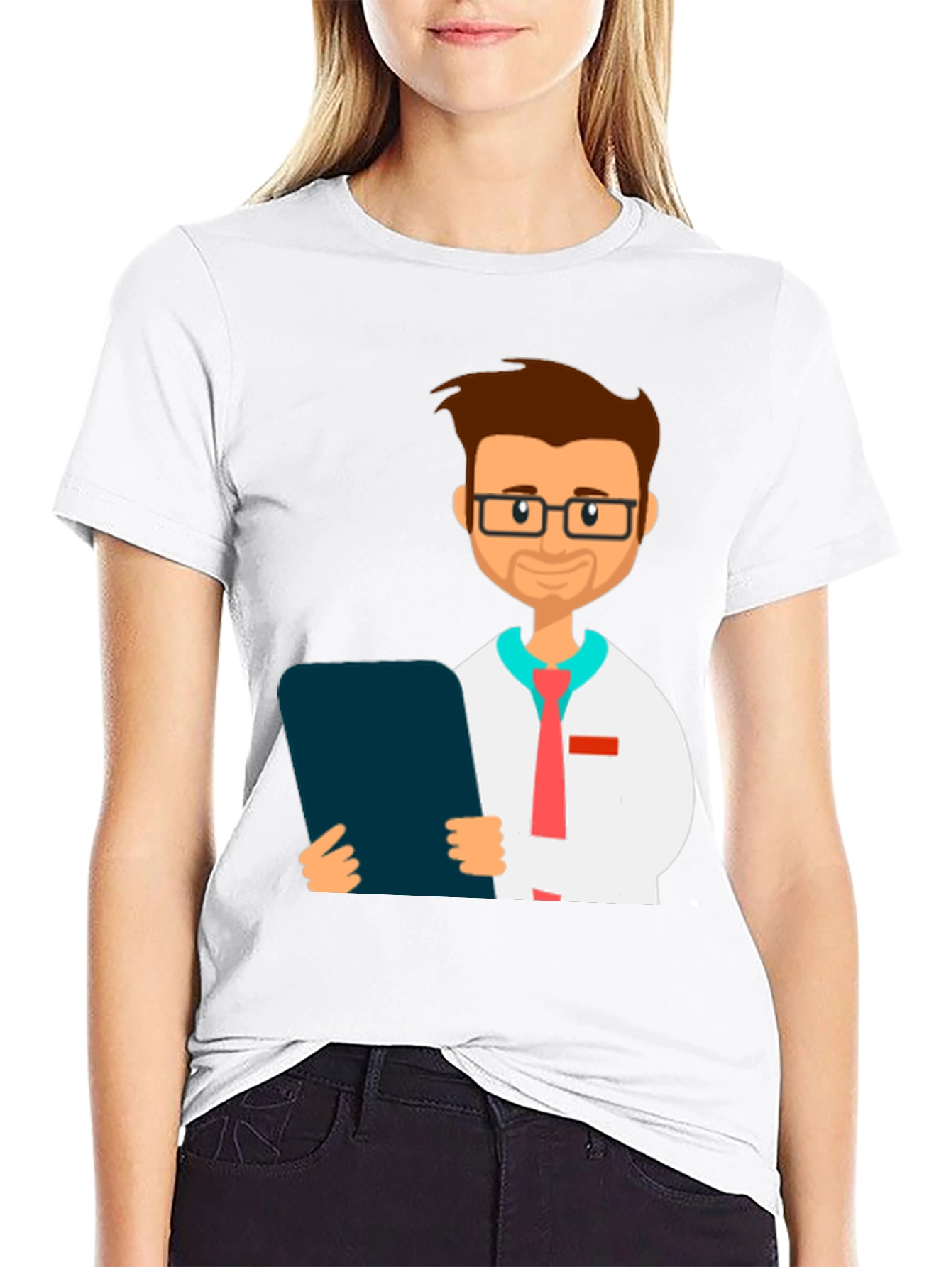 Cartoon Doctor Graphic Tee