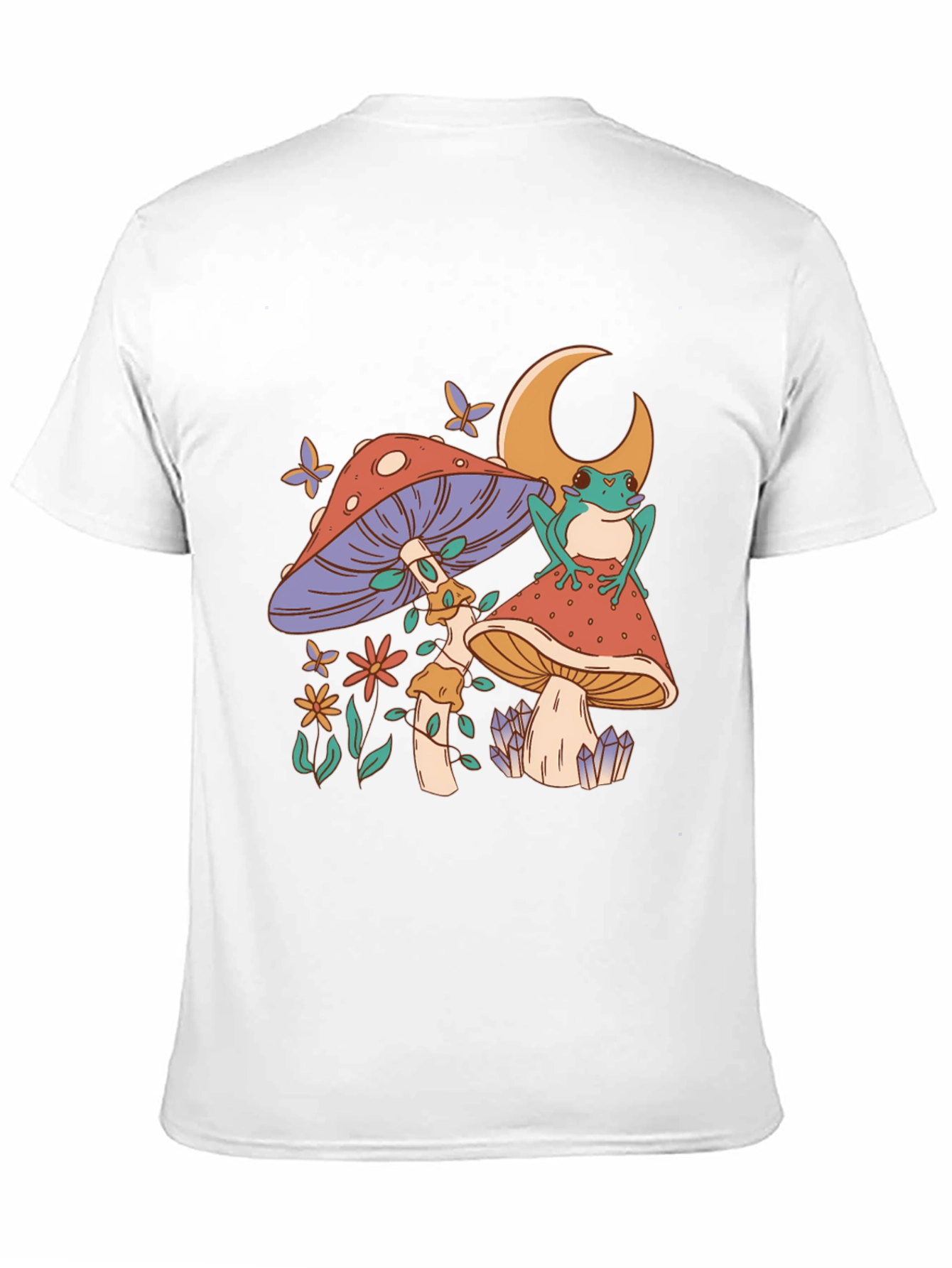 Mushroom Frog Tee - Black Graphic T-Shirt