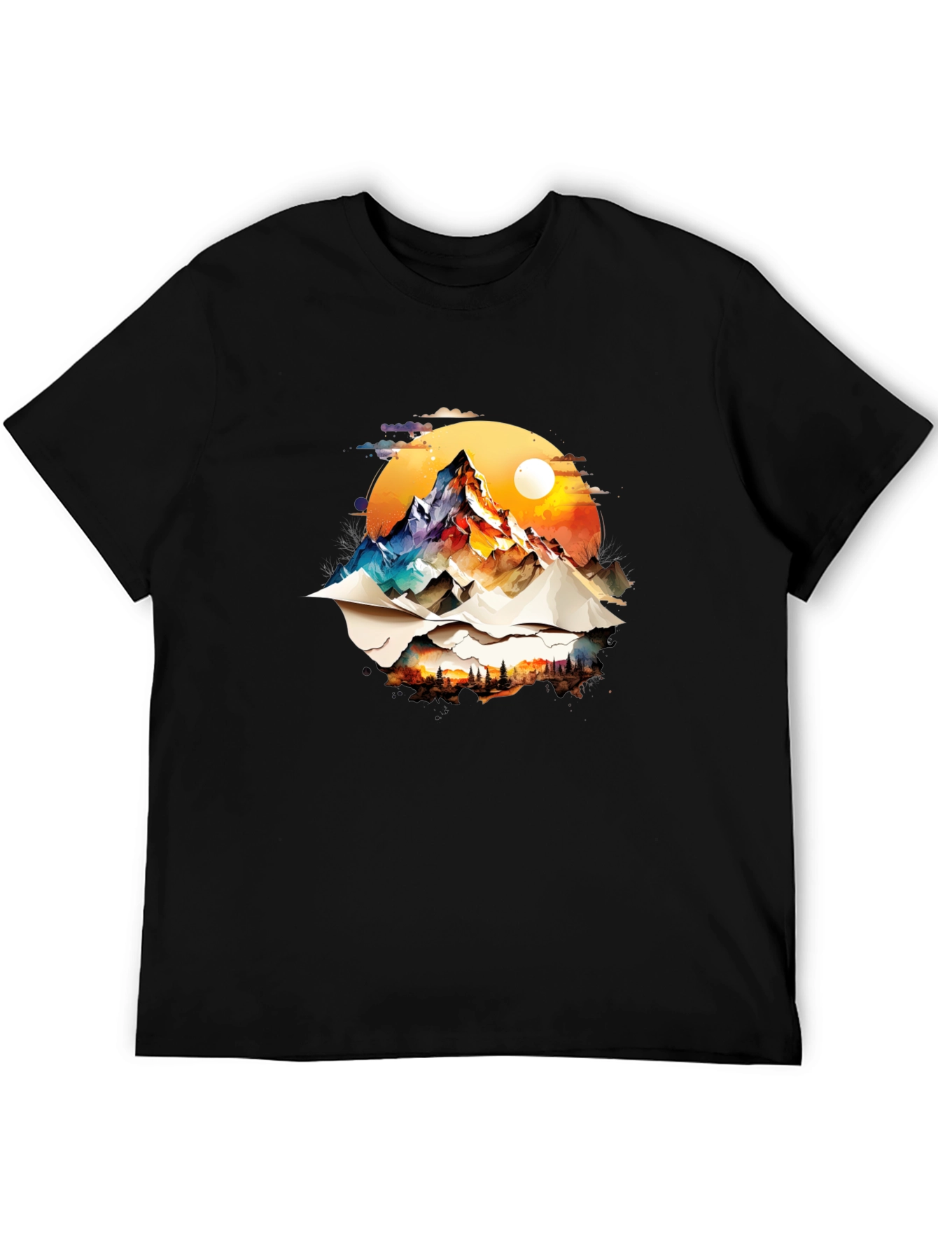 Mountain Graphic Black Tee