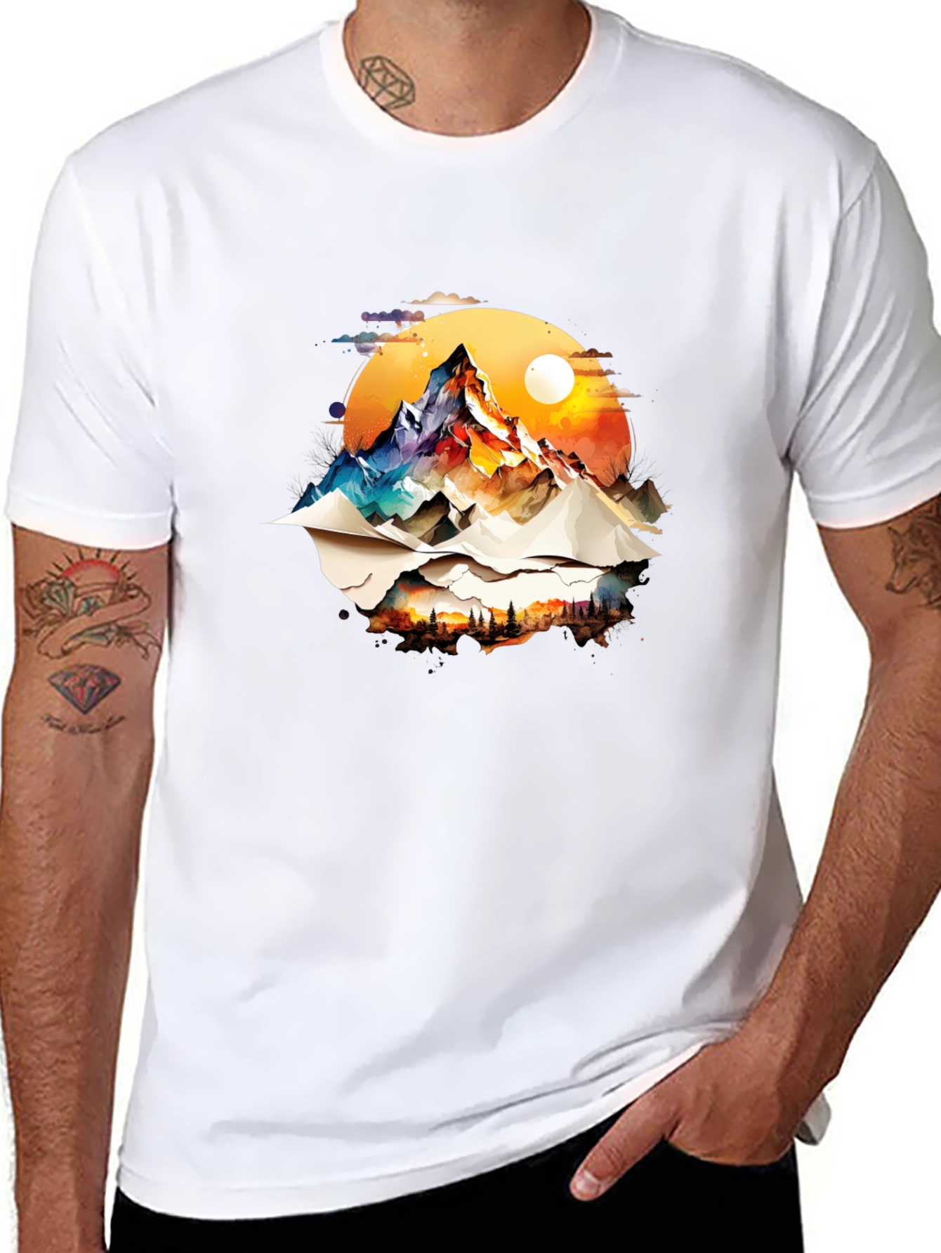 Mountain Graphic Black Tee