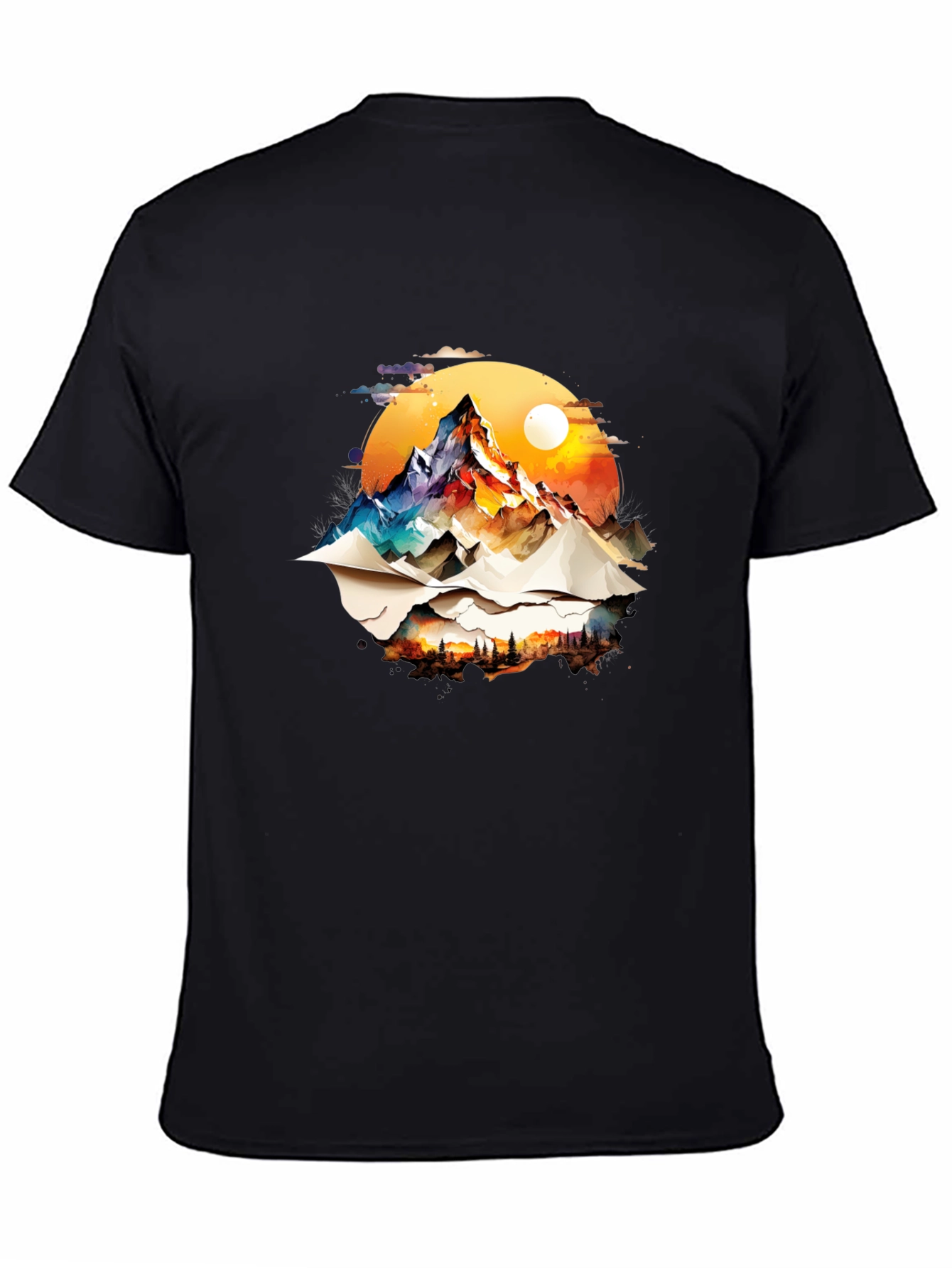 Mountain Graphic Black Tee