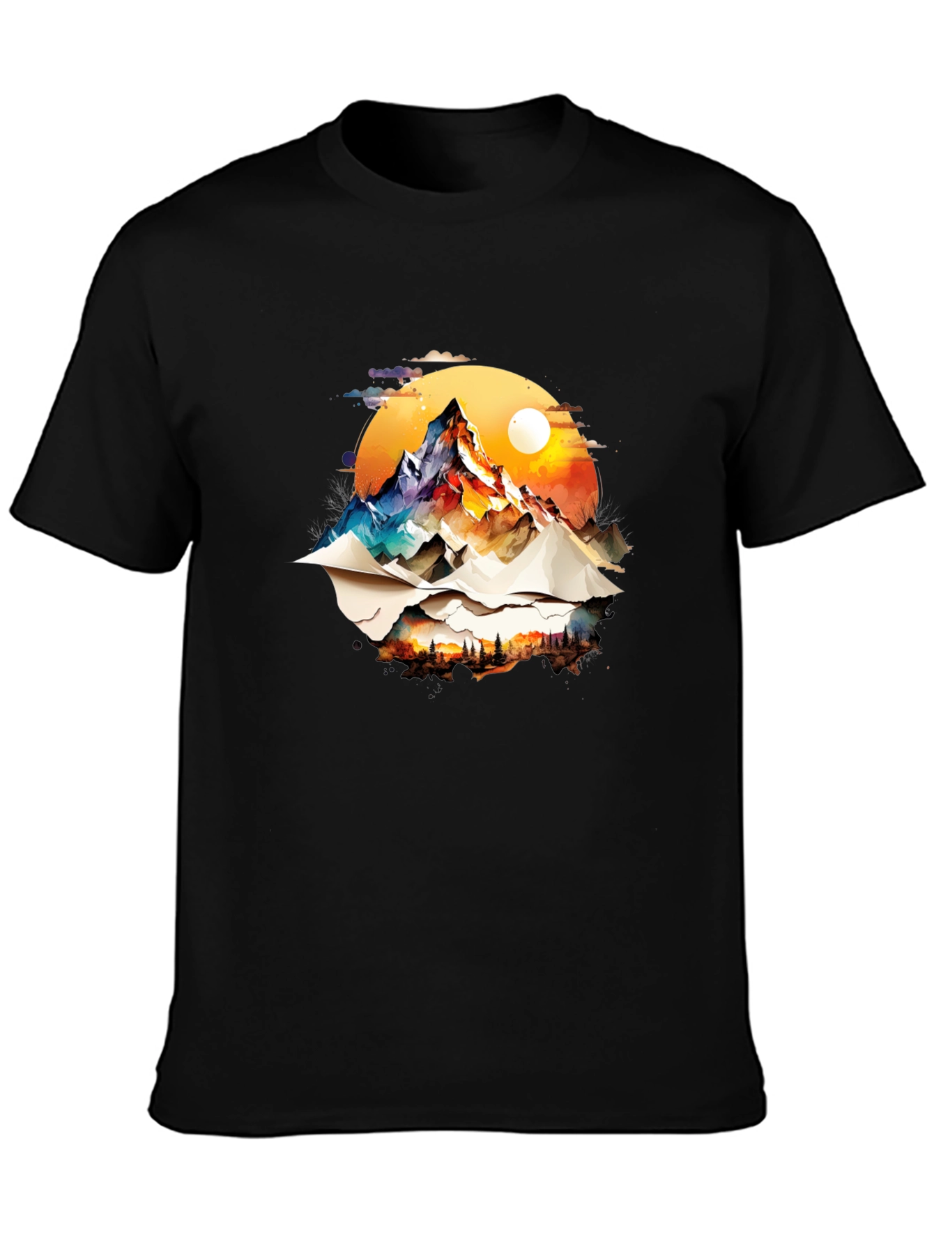 Mountain Graphic Black Tee