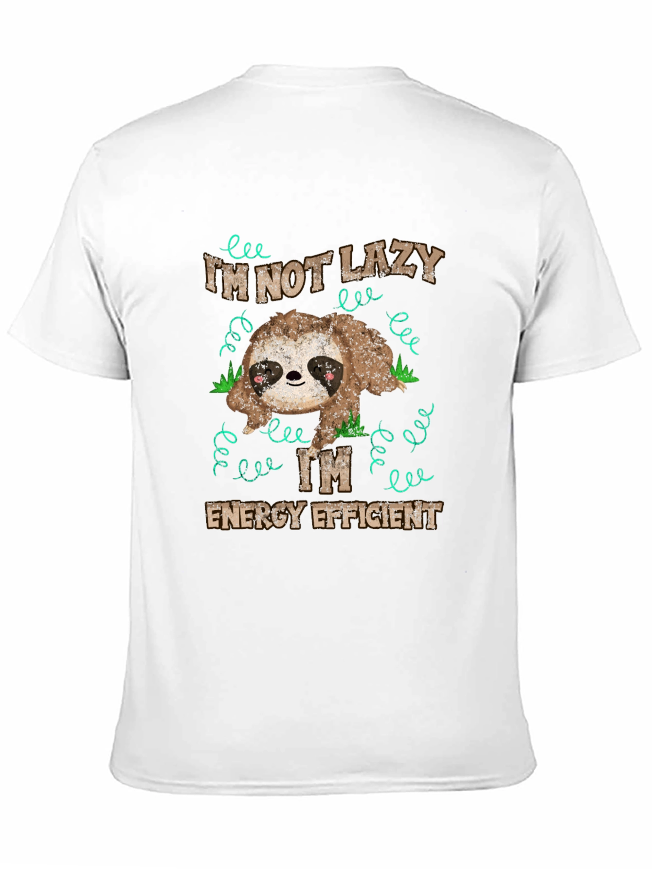 Lazy Sloth Energy Efficient Graphic T-Shirt