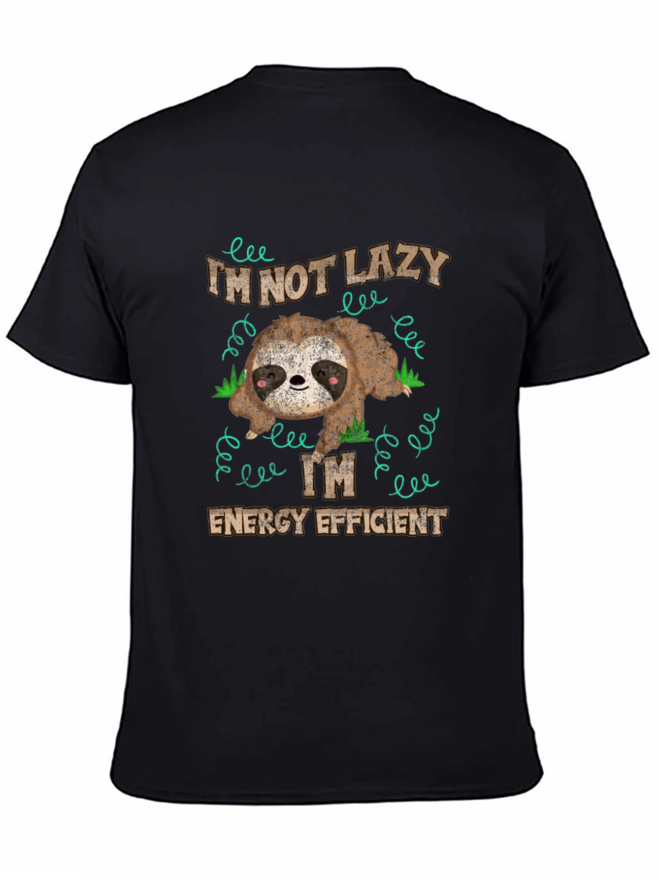 Lazy Sloth Energy Efficient Graphic T-Shirt