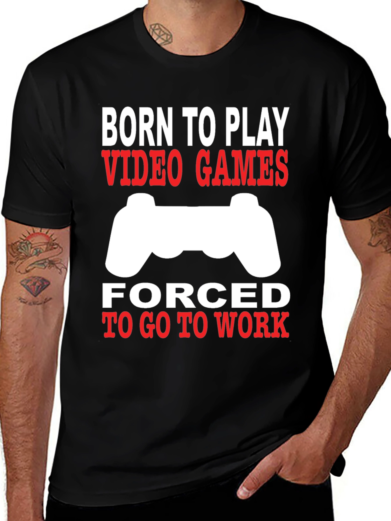 Born to Play Video Games Graphic Tee