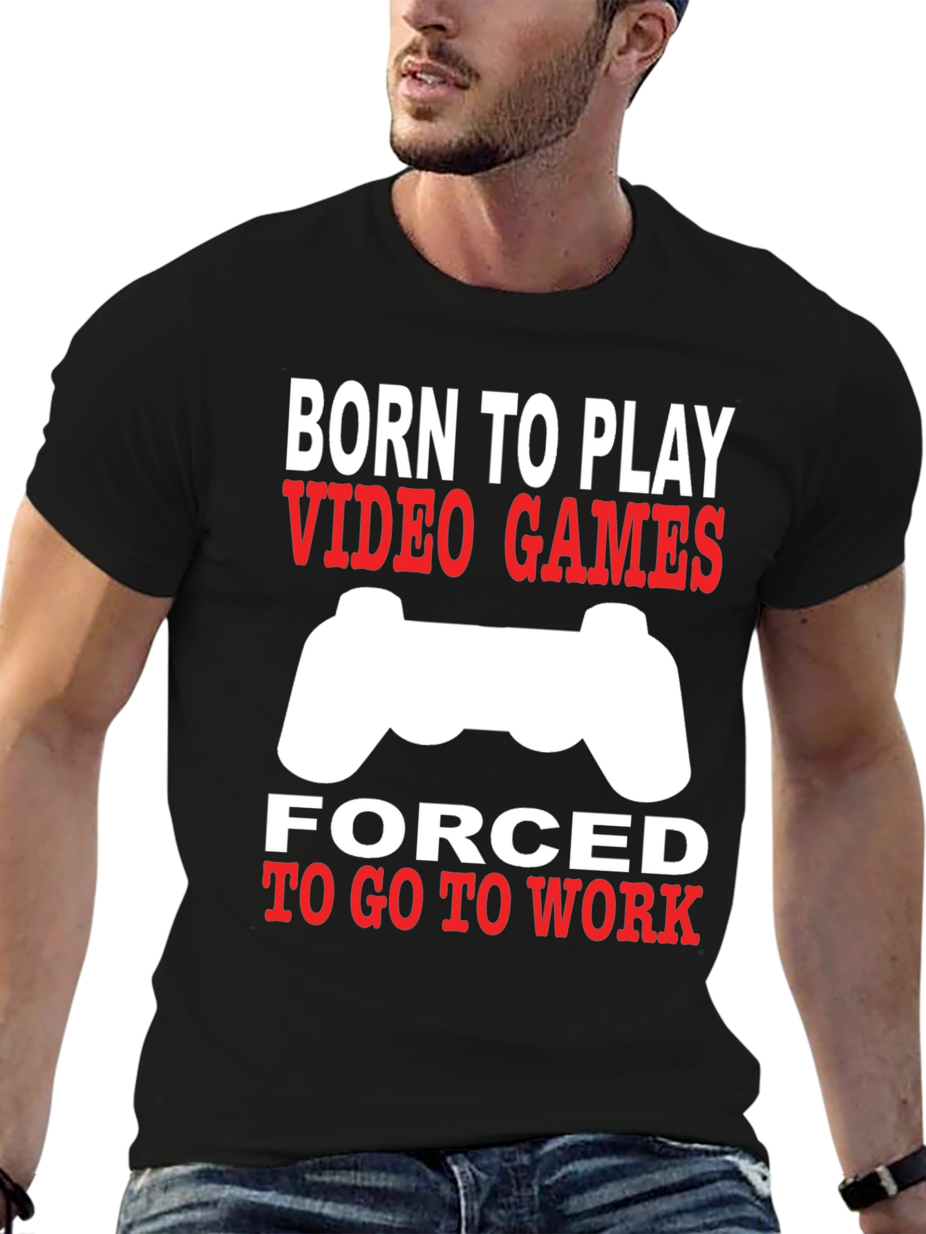 Born to Play Video Games Graphic Tee
