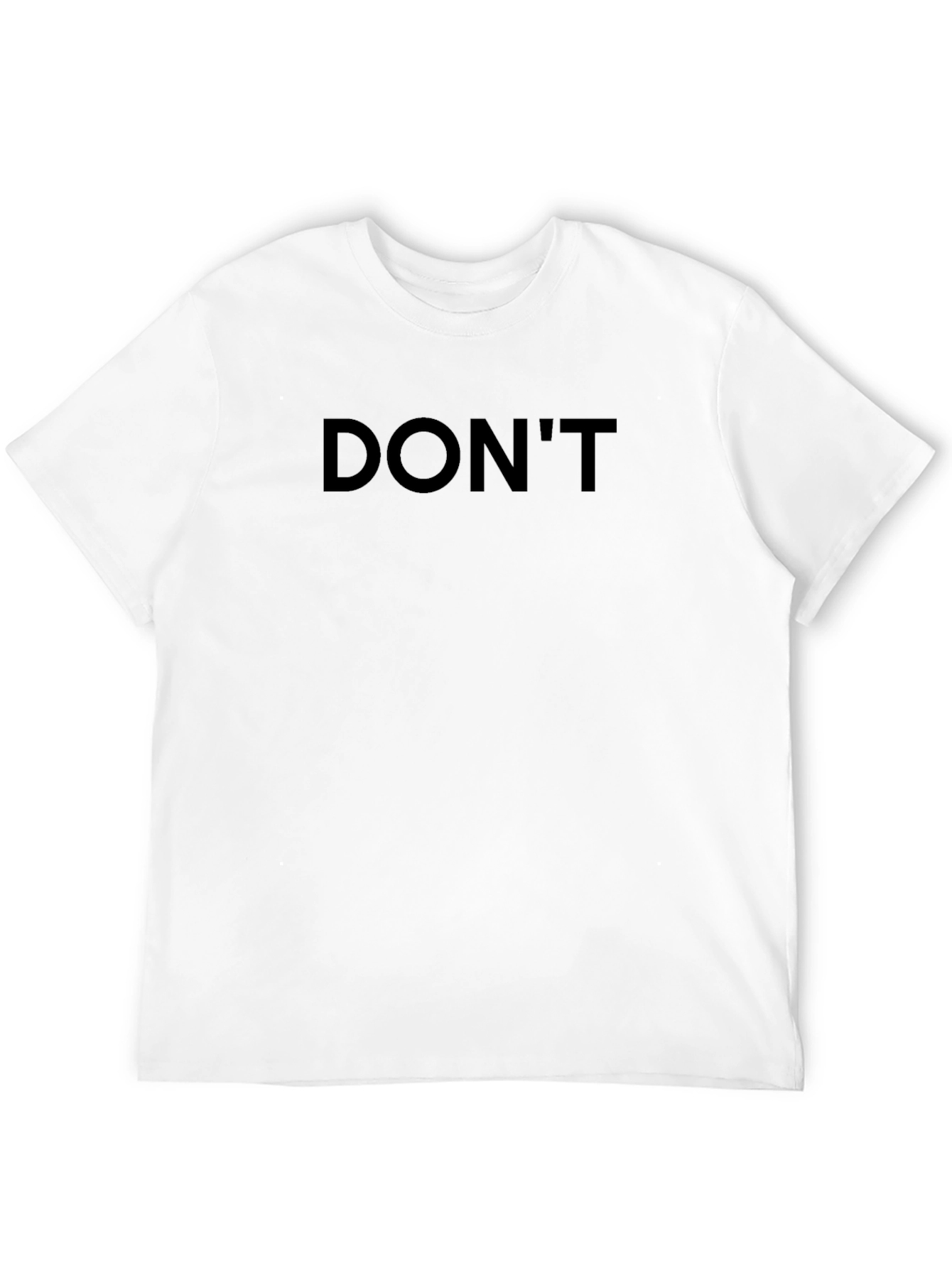 Minimalist DONT Black Graphic Tee