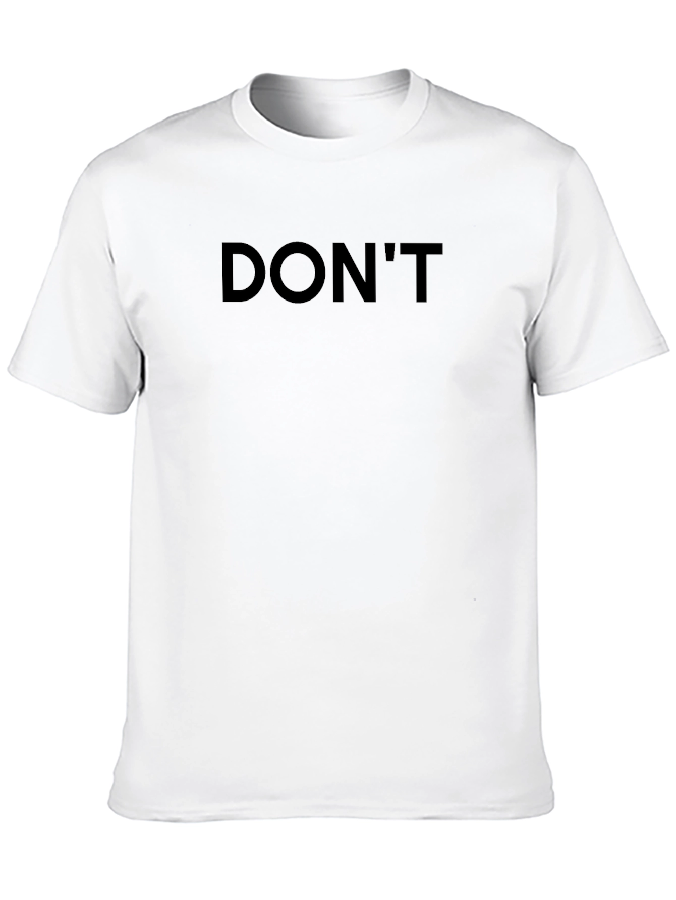 Minimalist DONT Black Graphic Tee