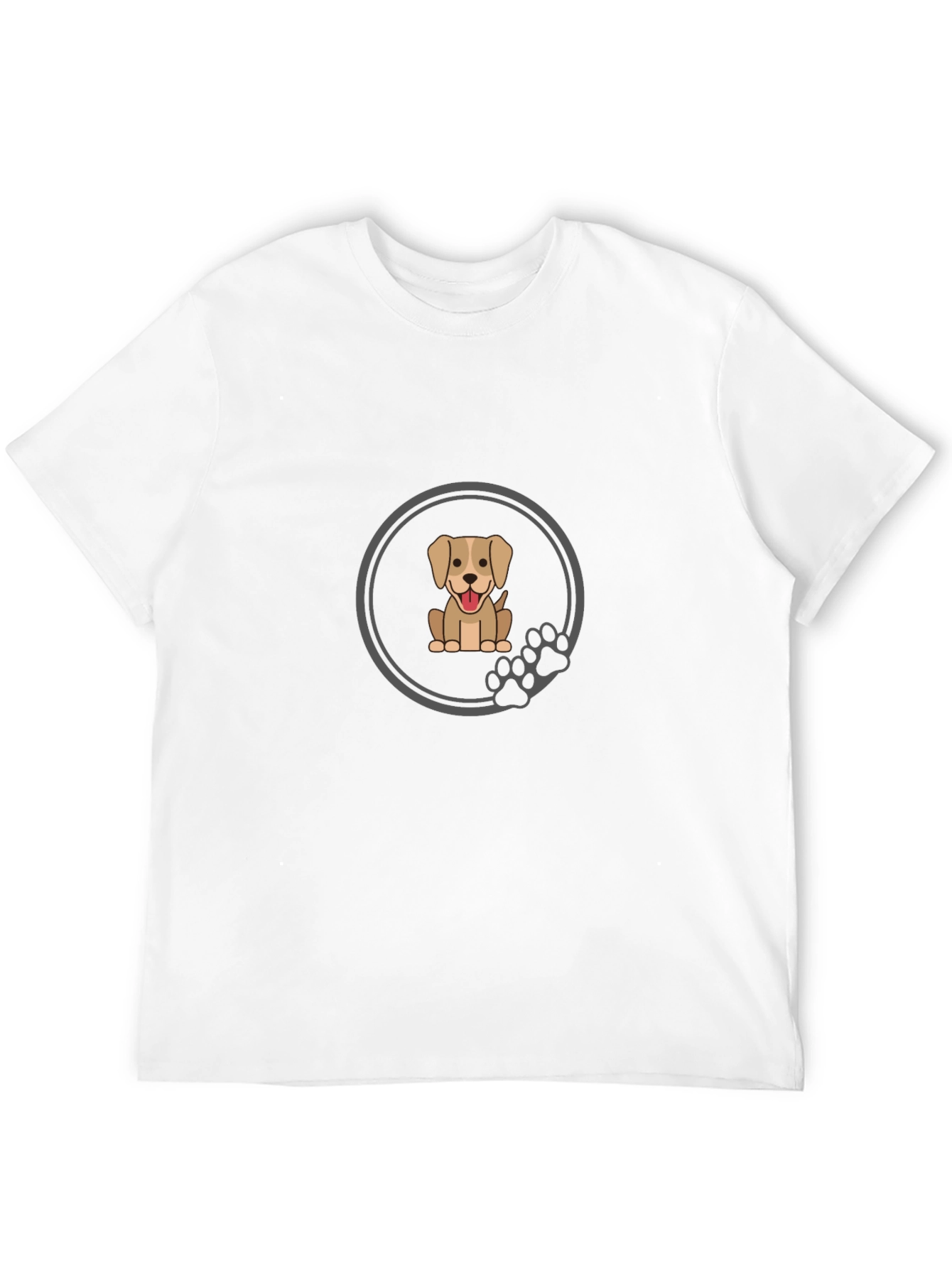 Dog Lover Black T-Shirt - Cute Puppy Graphic Tee