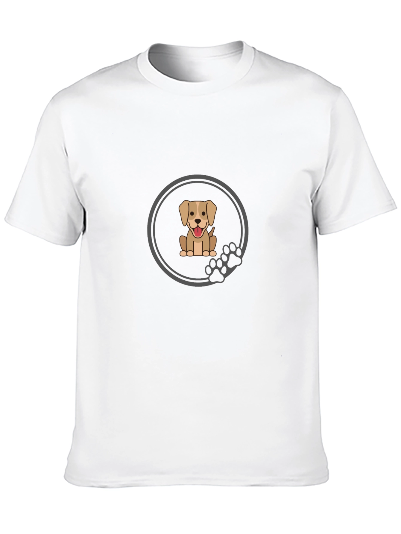 Dog Lover Black T-Shirt - Cute Puppy Graphic Tee
