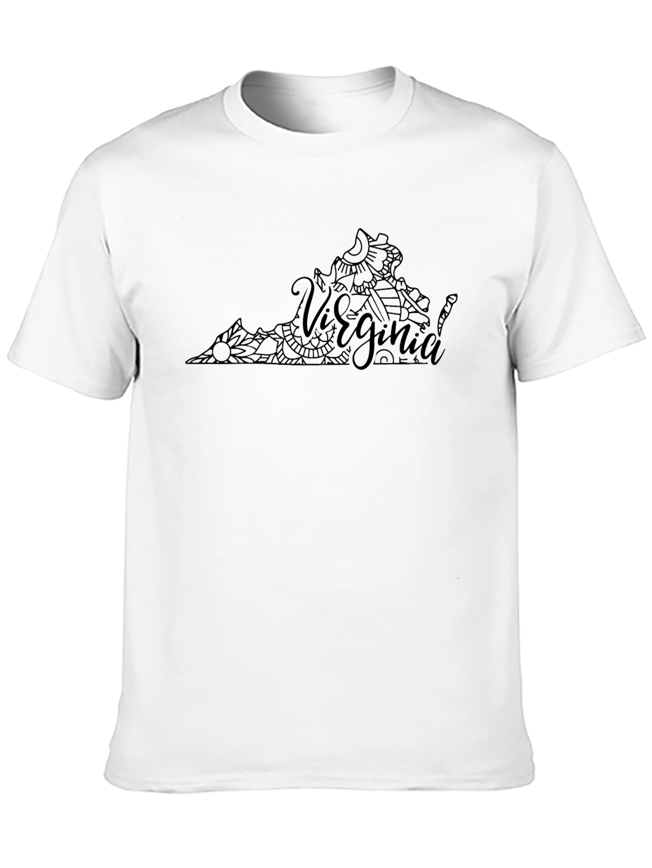 Virginia State Mandala Design T-Shirt