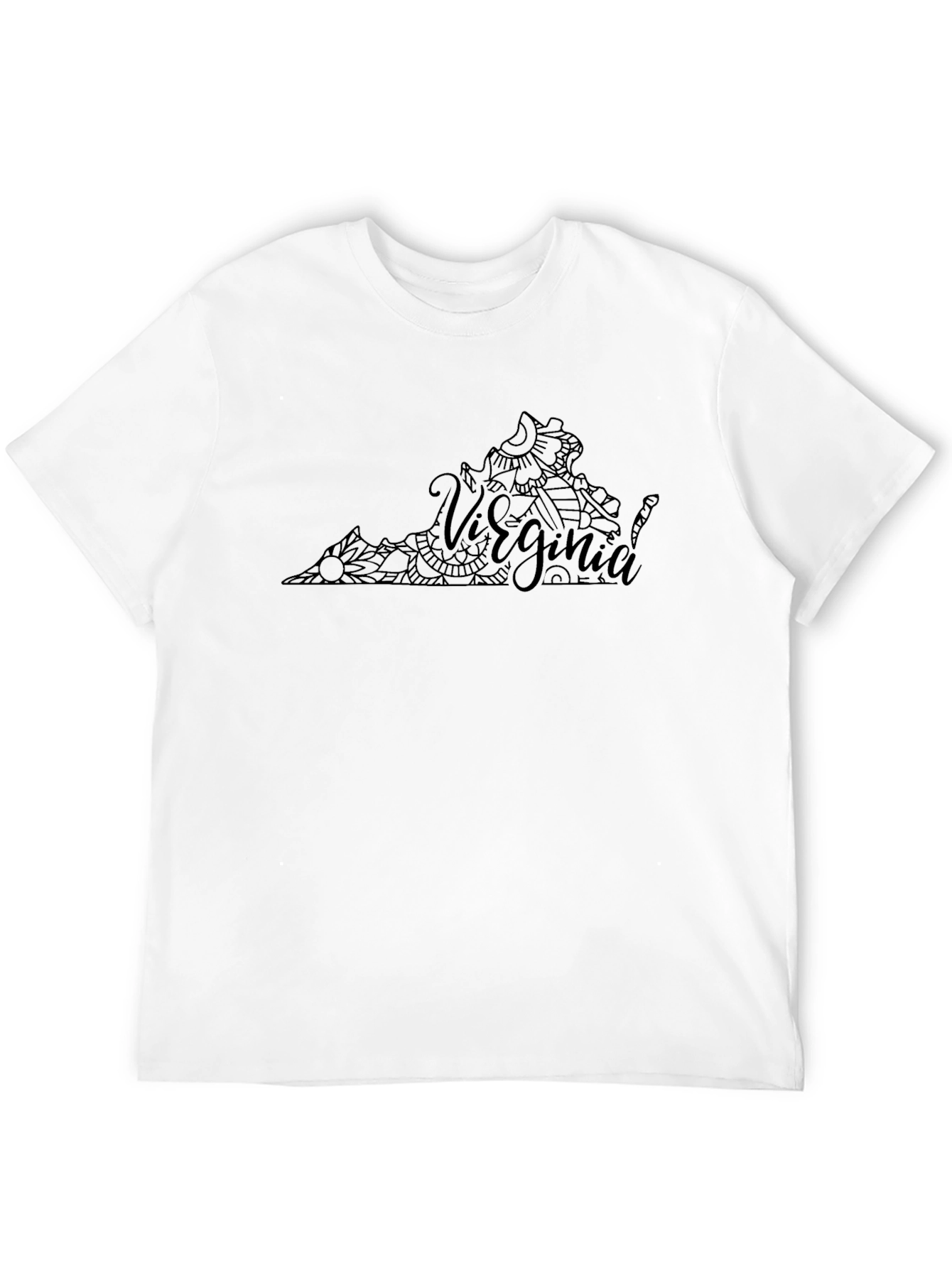 Virginia State Mandala Design T-Shirt