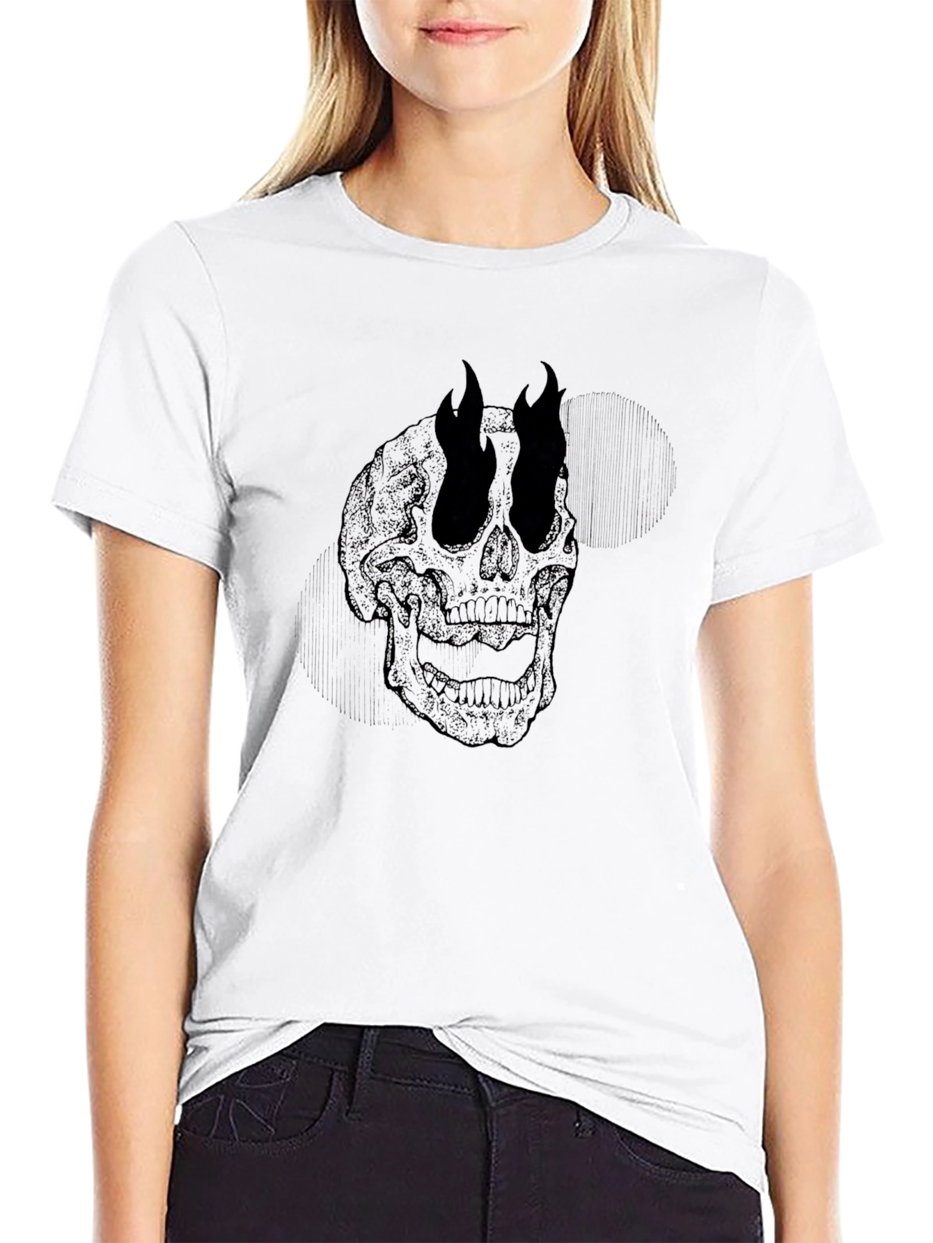 Skull Graphic T-Shirt - Mens Black Tee