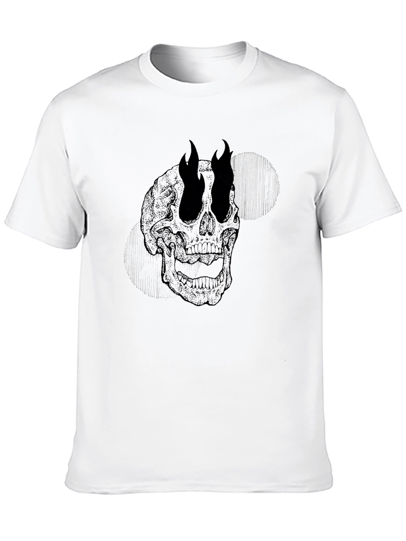 Skull Graphic T-Shirt - Mens Black Tee
