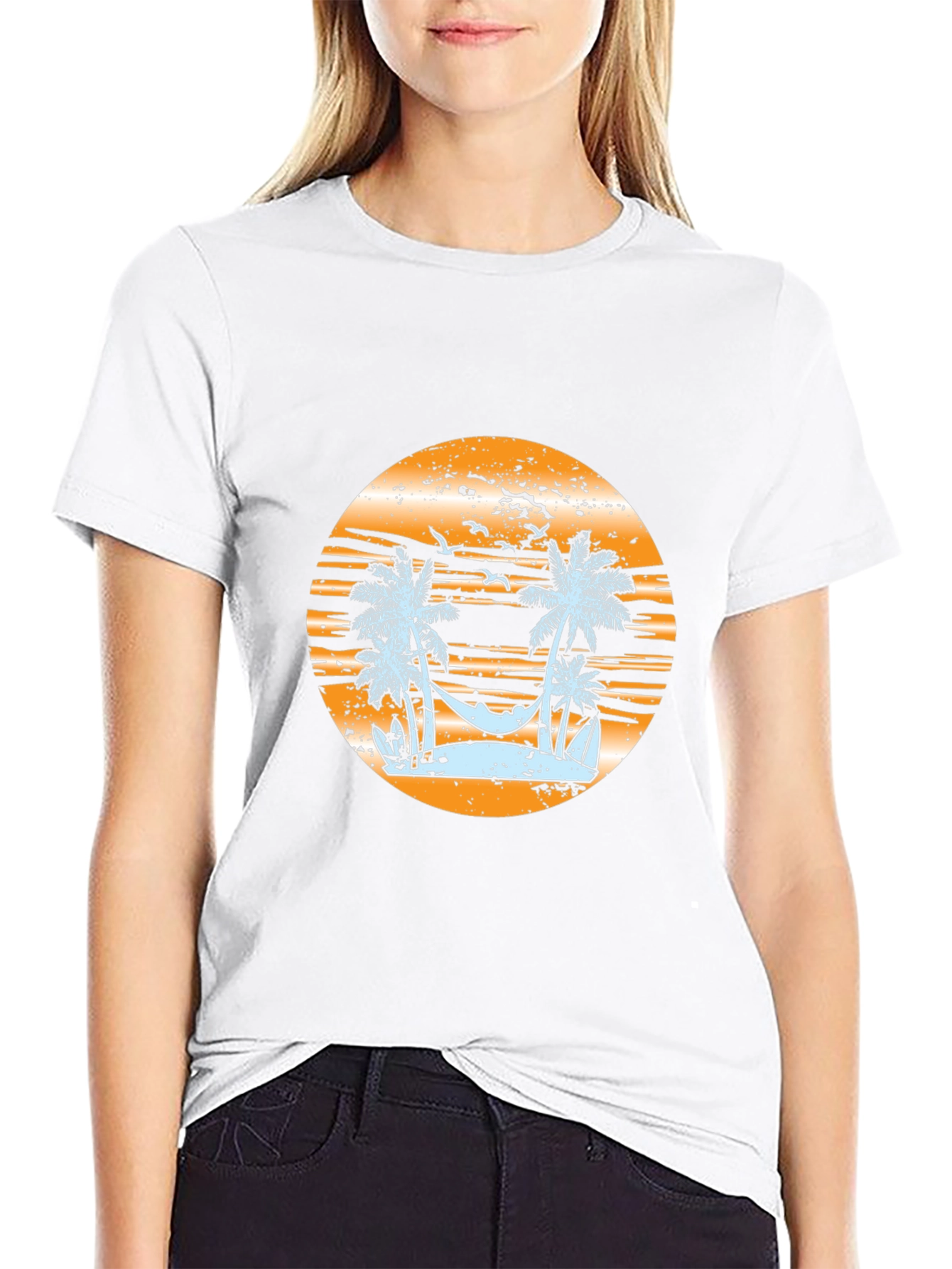 Sunset Beach Graphic T-Shirt