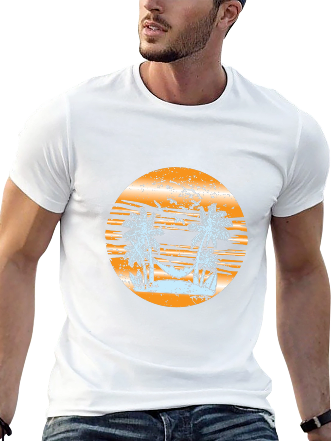 Sunset Beach Graphic T-Shirt