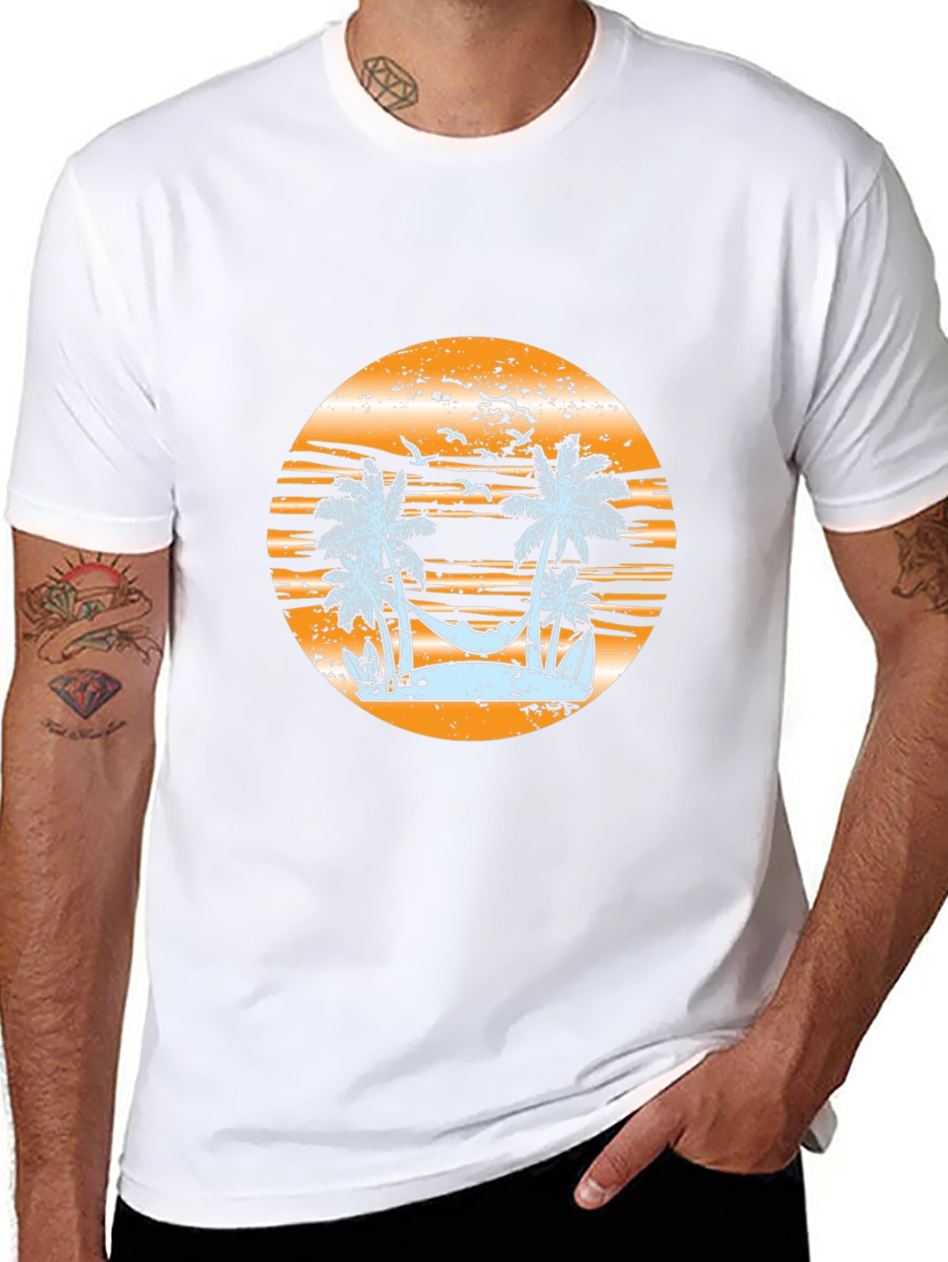 Sunset Beach Graphic T-Shirt