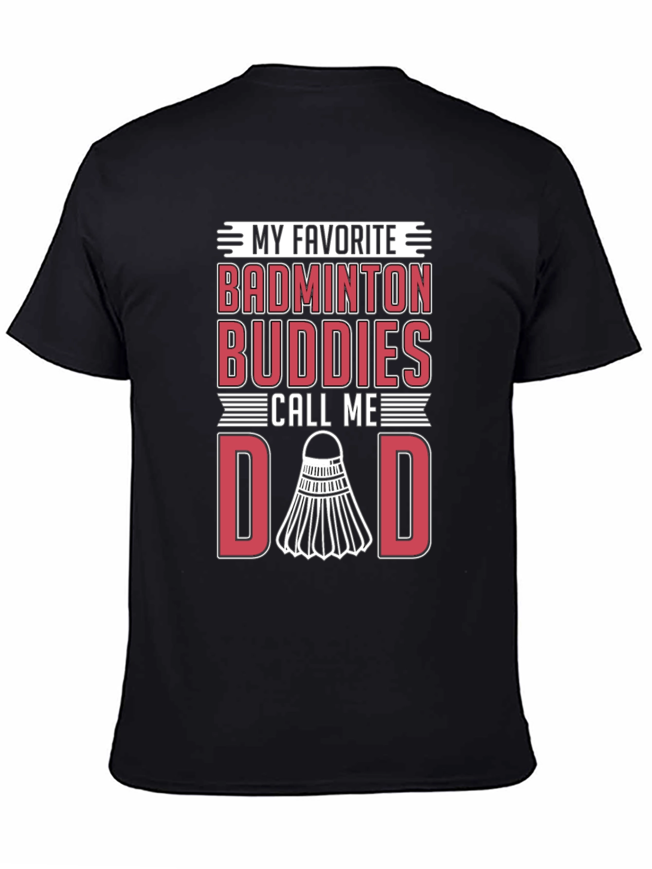 Badminton Buddies Dad Graphic Tee