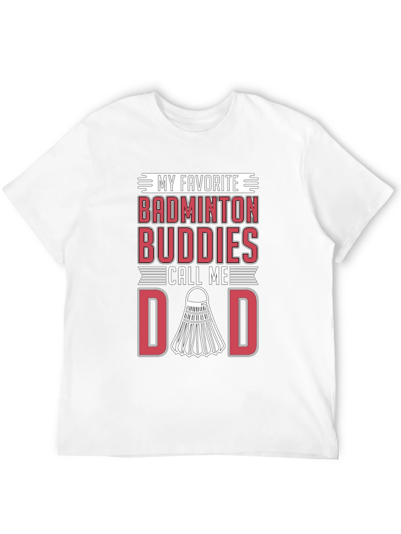 Badminton Buddies Dad Graphic Tee