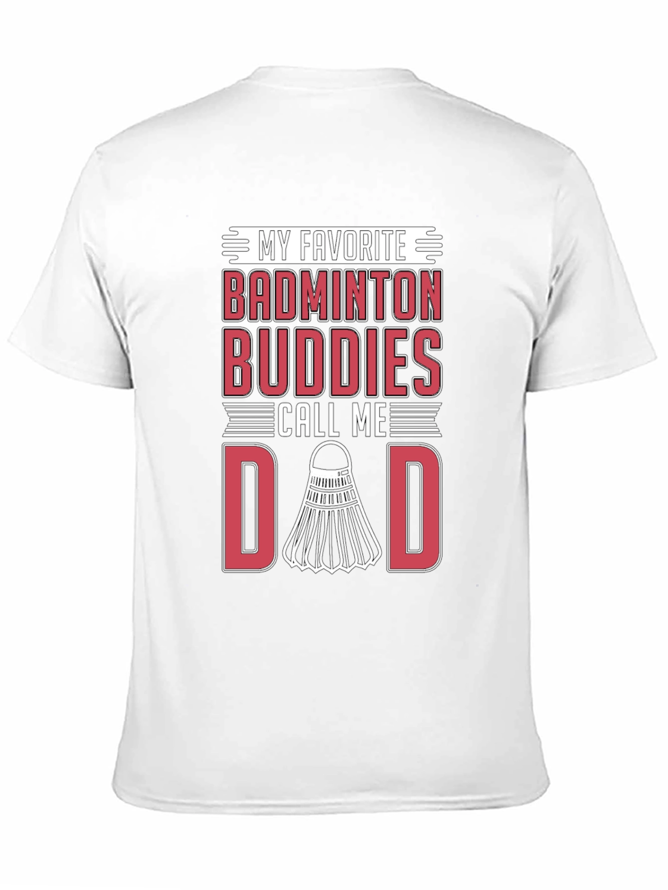 Badminton Buddies Dad Graphic Tee