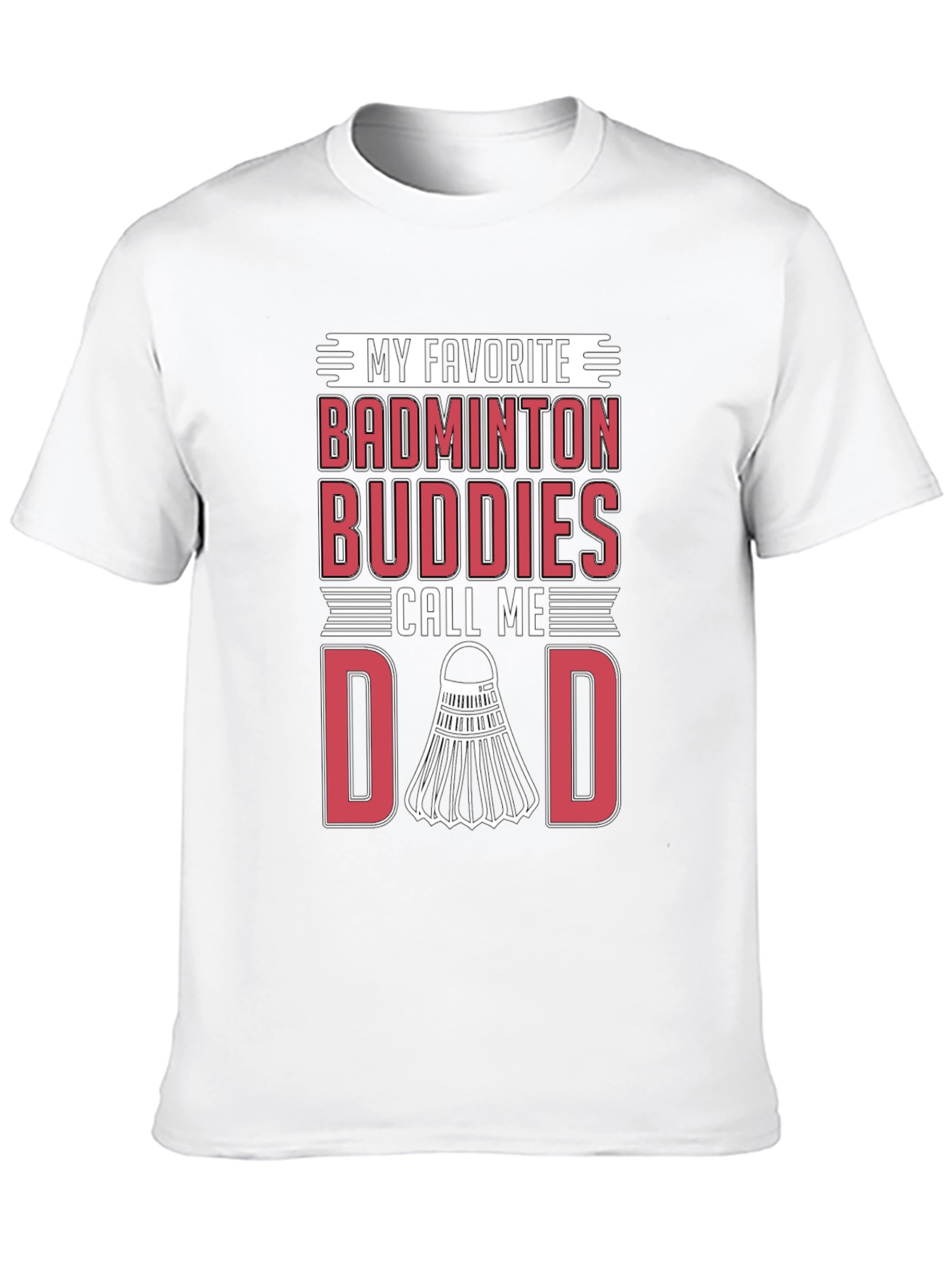 Badminton Buddies Dad Graphic Tee