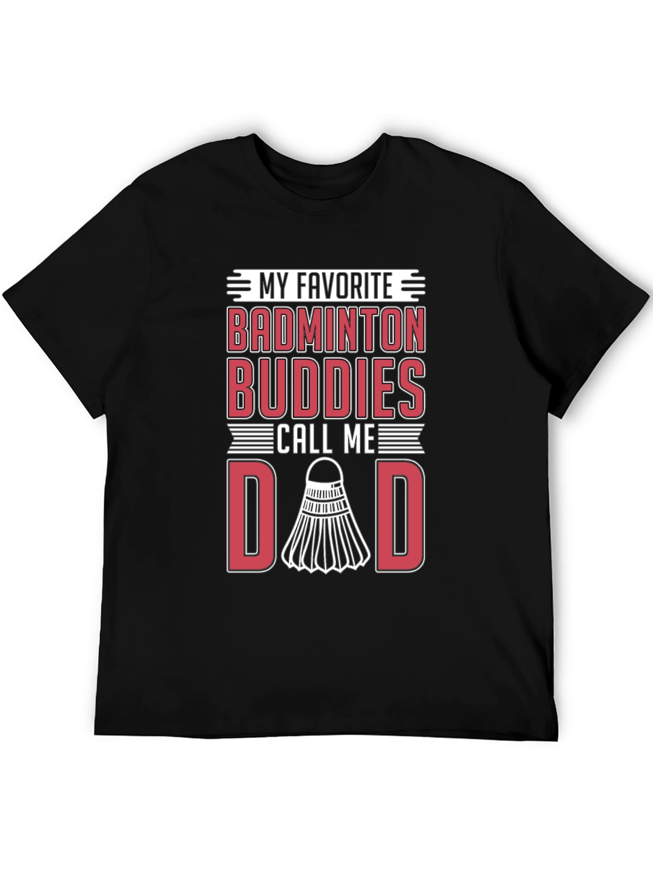 Badminton Buddies Dad Graphic Tee