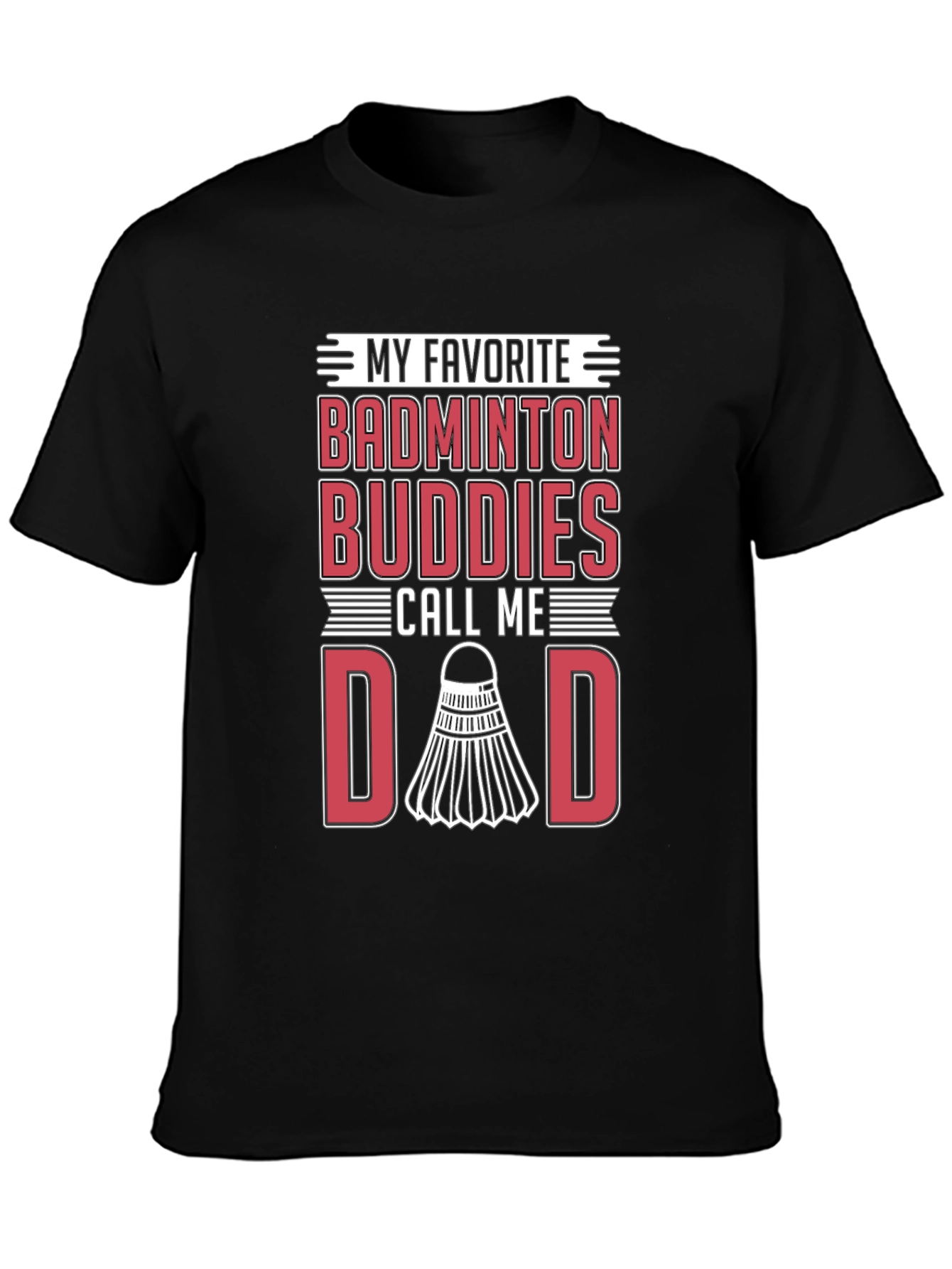 Badminton Buddies Dad Graphic Tee