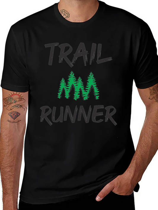 Trail Runner Graphic T-Shirt - Black