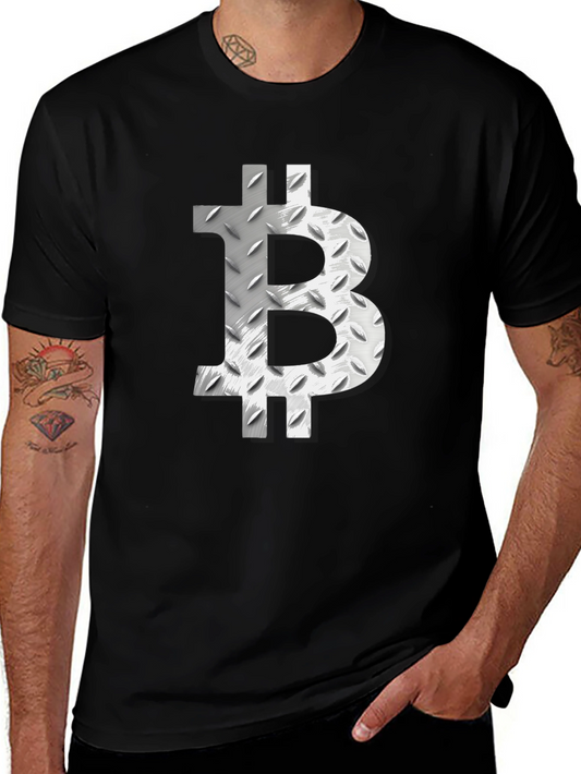 Bitcoin Metal Plate Graphic Tee