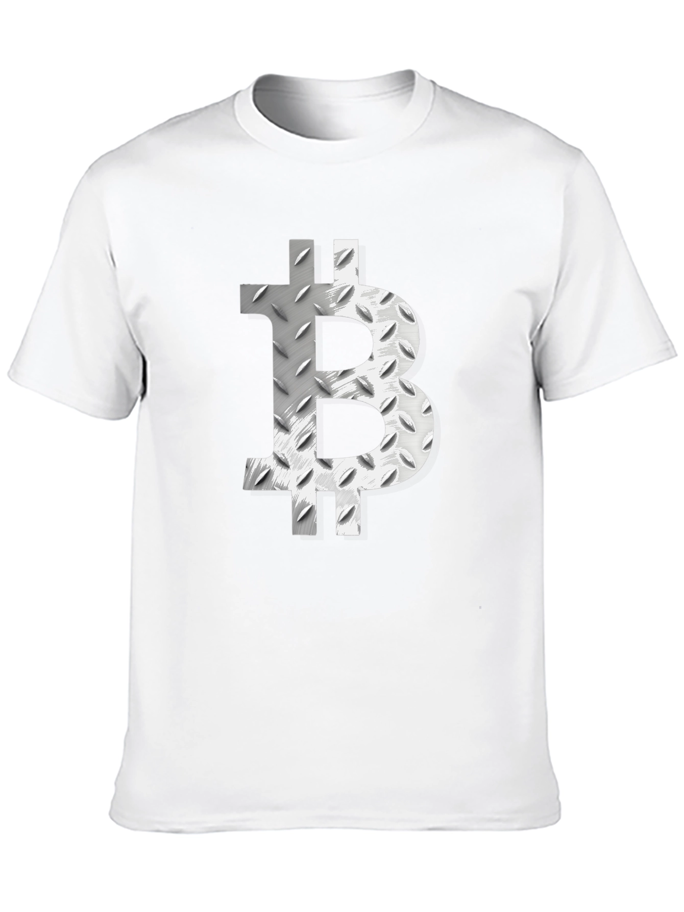 Bitcoin Metal Plate Graphic Tee