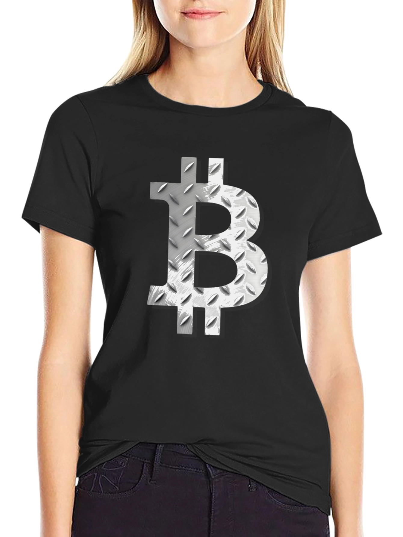 Bitcoin Metal Plate Graphic Tee