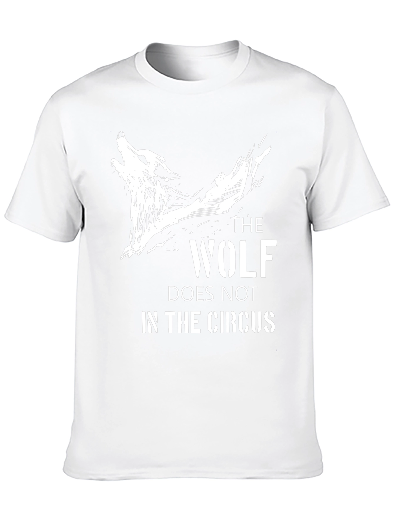 Wolf Graphic Black T-Shirt - Circus Saying