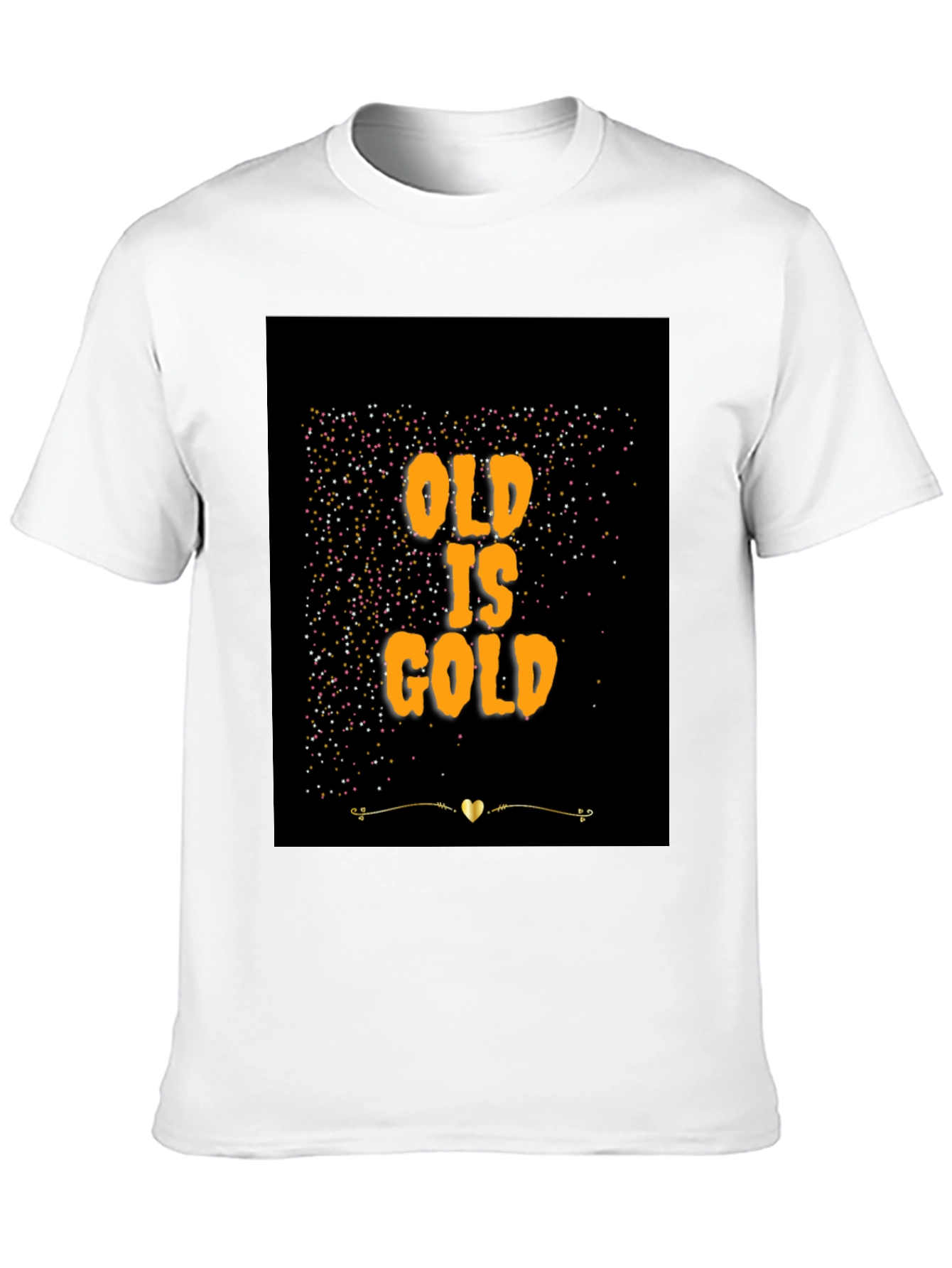 Old is Gold T-Shirt - Trendy Black Tee