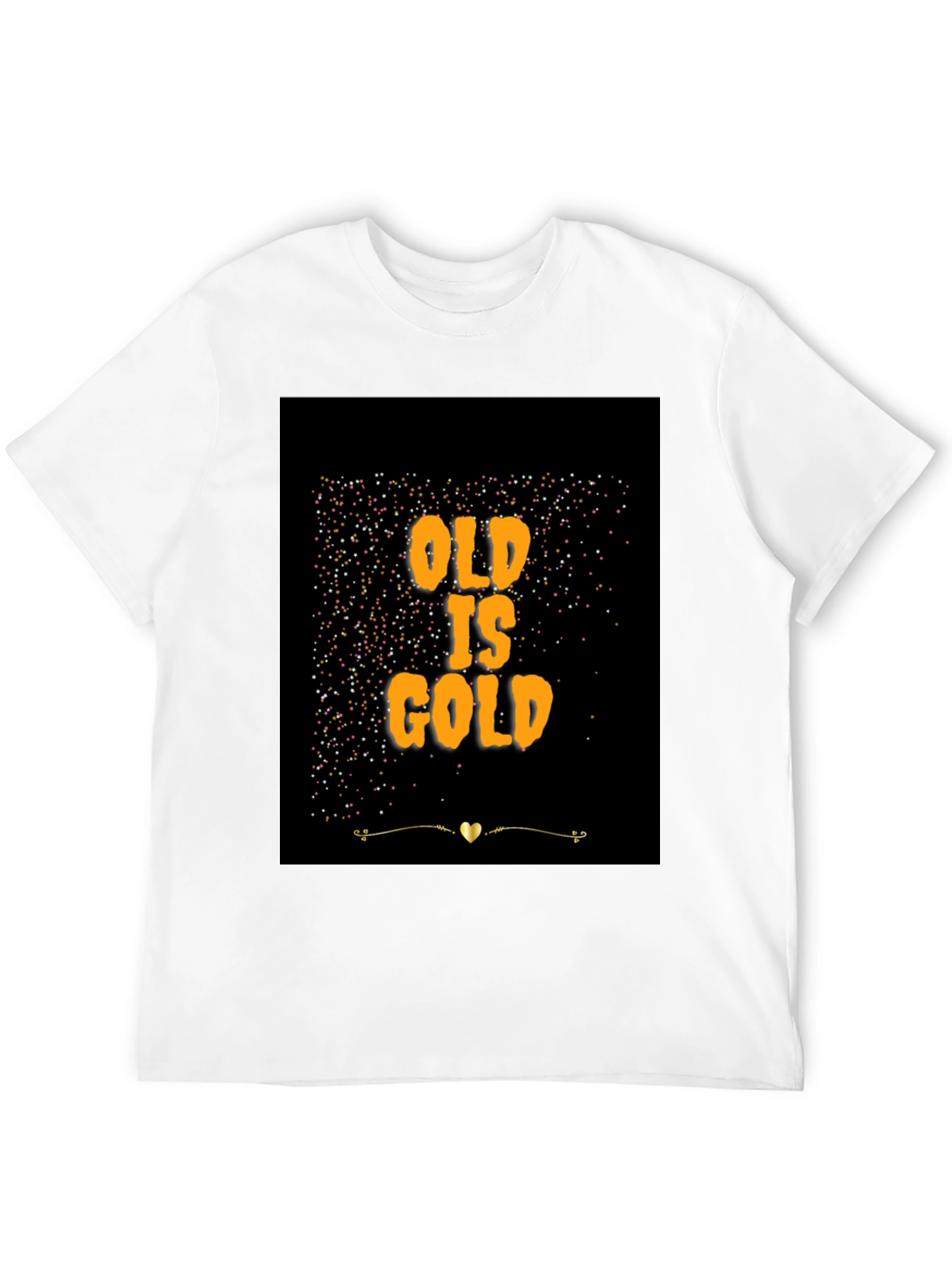 Old is Gold T-Shirt - Trendy Black Tee