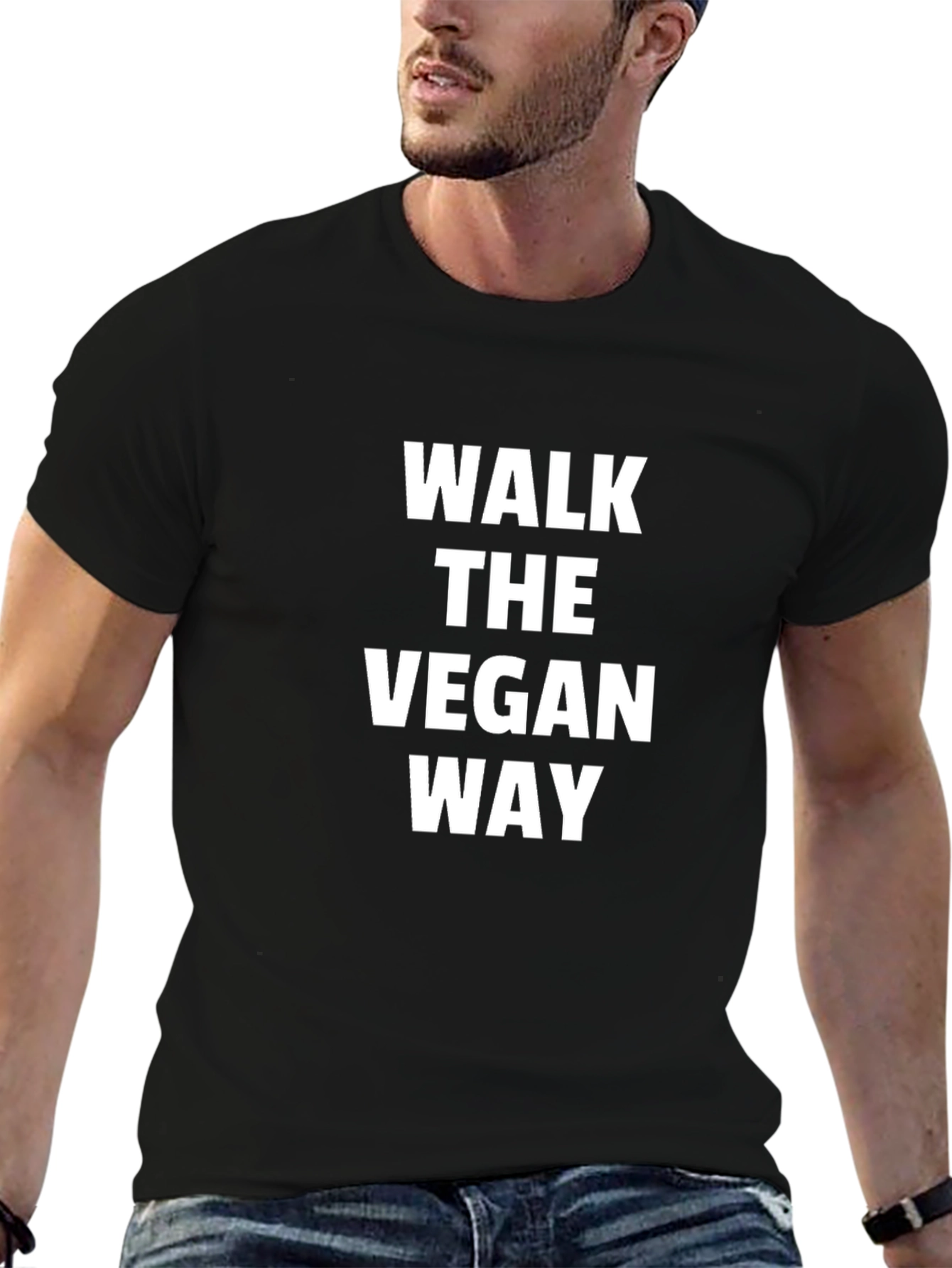 Walk the Vegan Way T-Shirt - Black