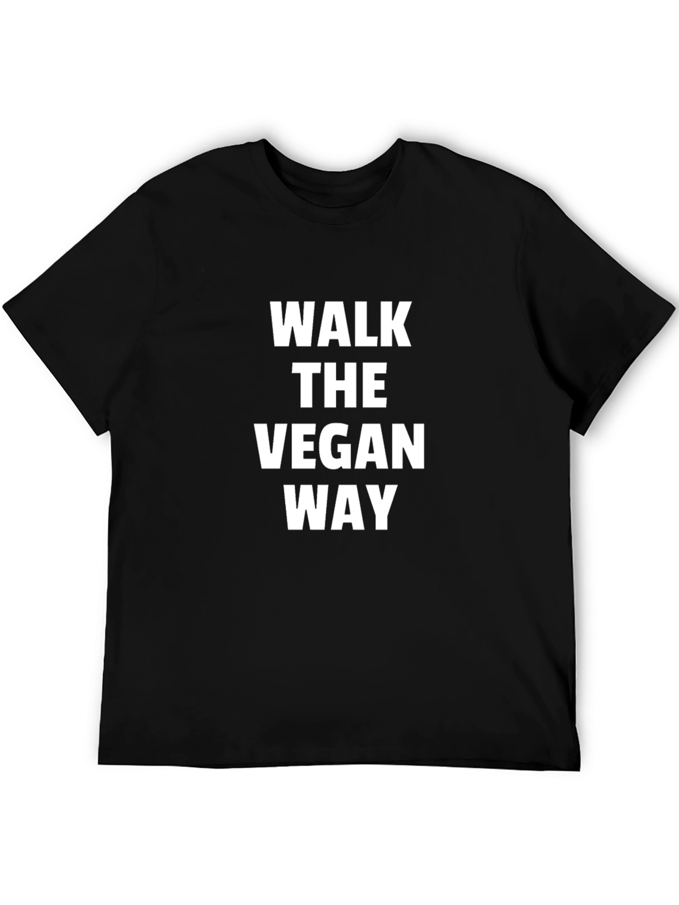 Walk the Vegan Way T-Shirt - Black