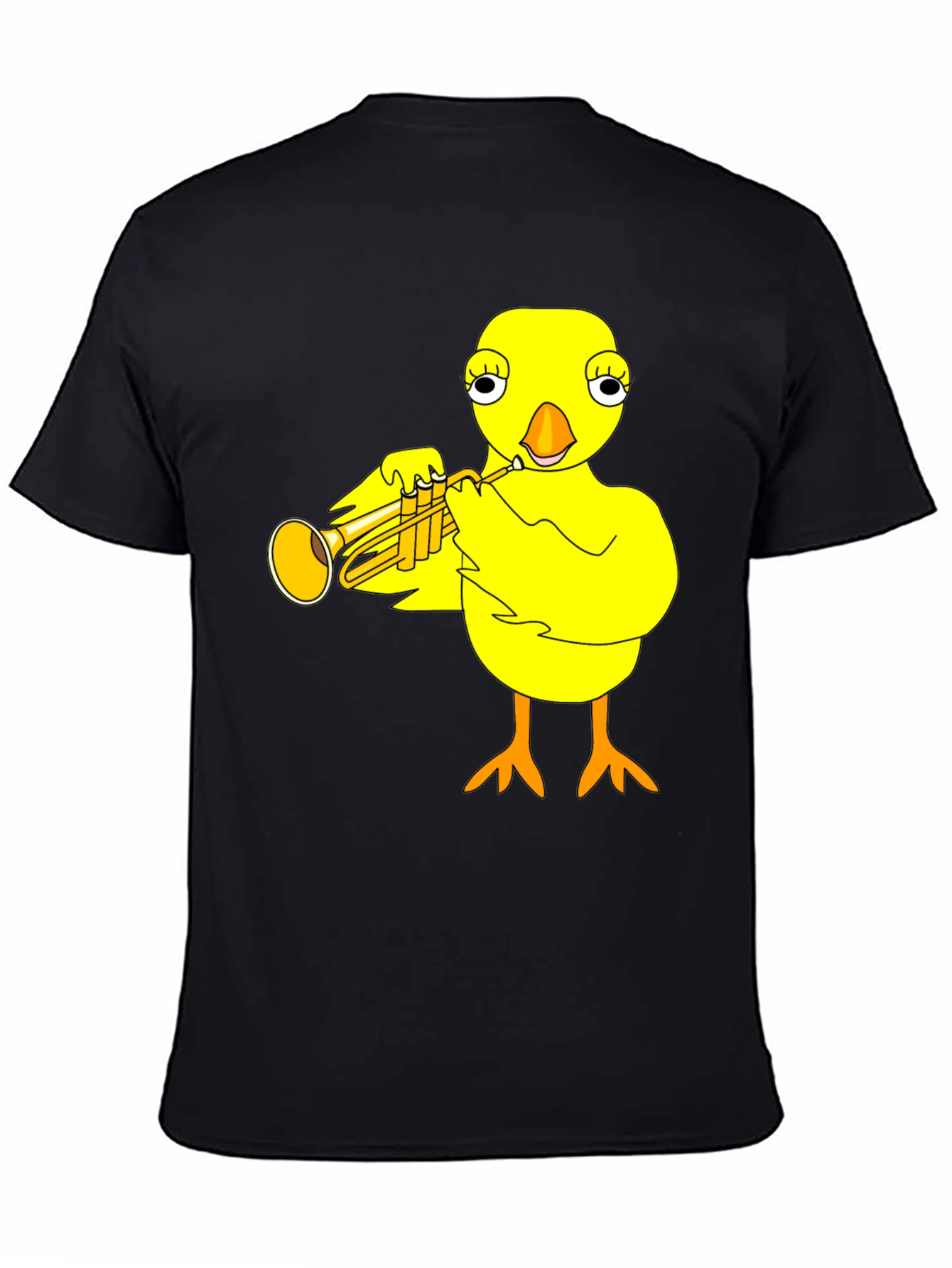 Funny Chick Trumpet Player Graphic Tee