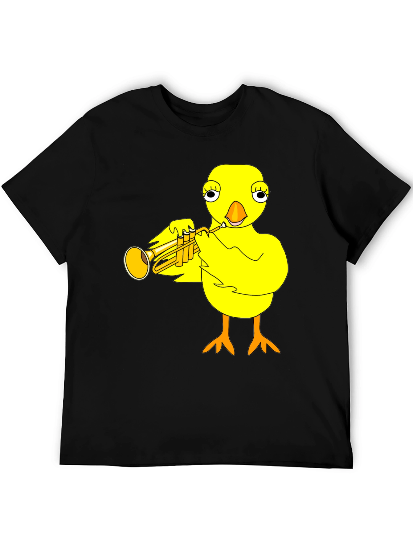 Funny Chick Trumpet Player Graphic Tee